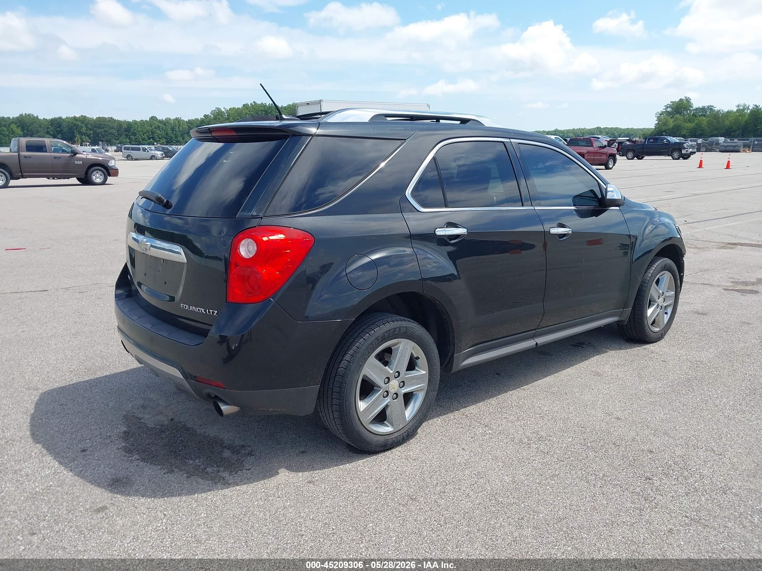 2014 Chevrolet Equinox Ltz Black vin: 2GNFLHE35E6349020