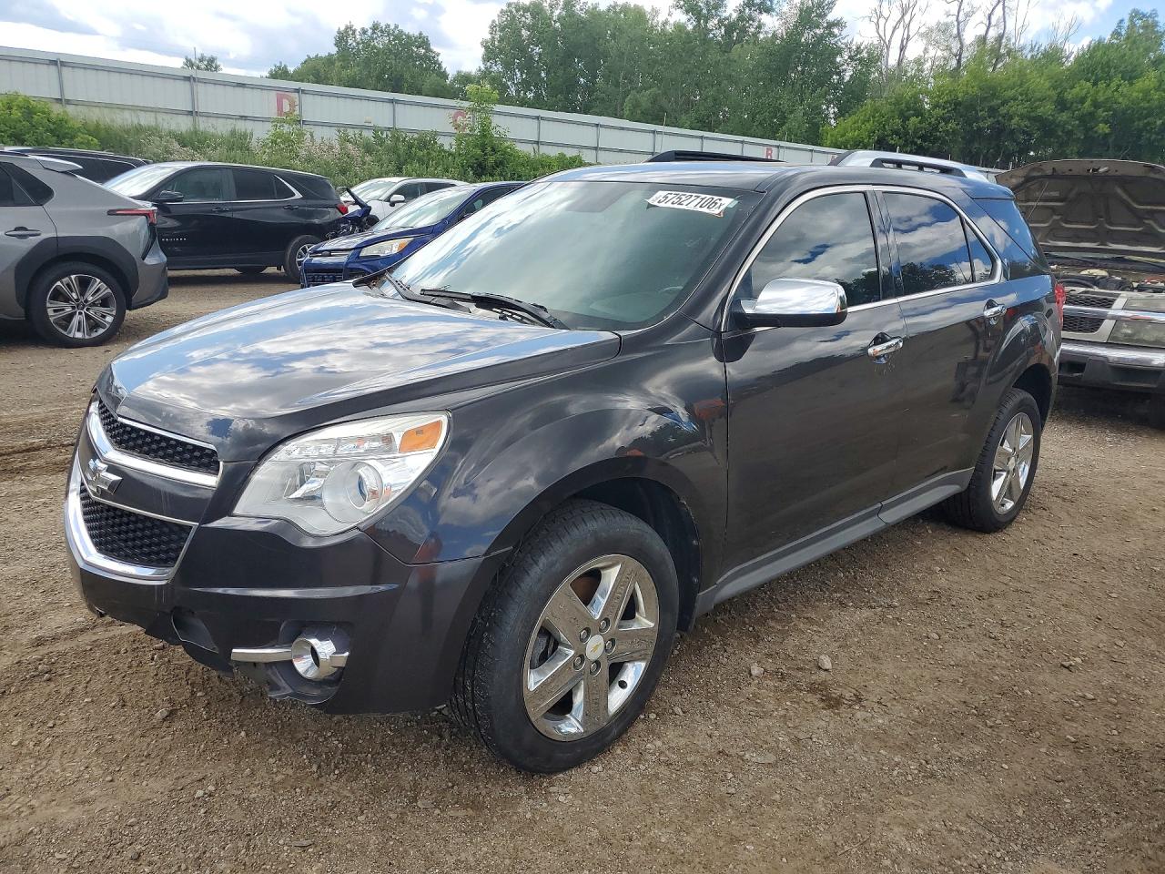 2015 Chevrolet Equinox Ltz Gray vin: 2GNFLHE35F6385615