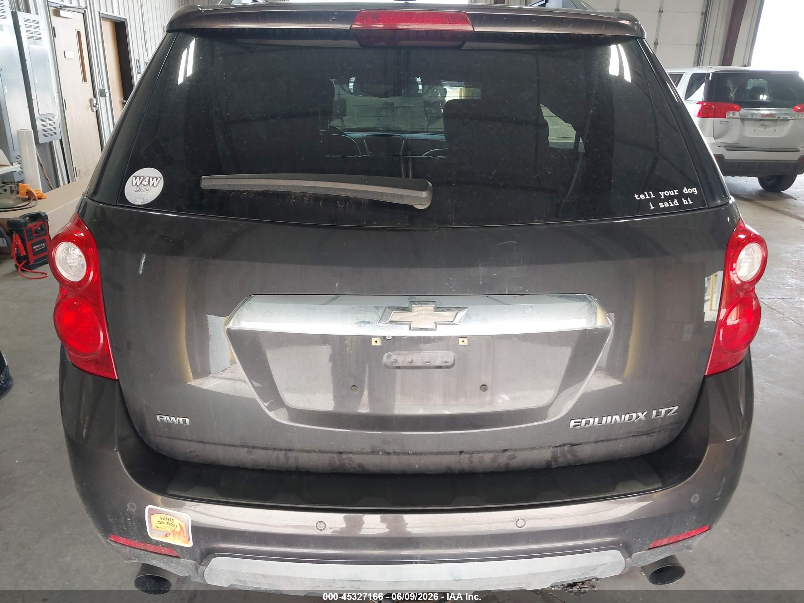 2015 Chevrolet Equinox Ltz Black vin: 2GNFLHE36F6330347
