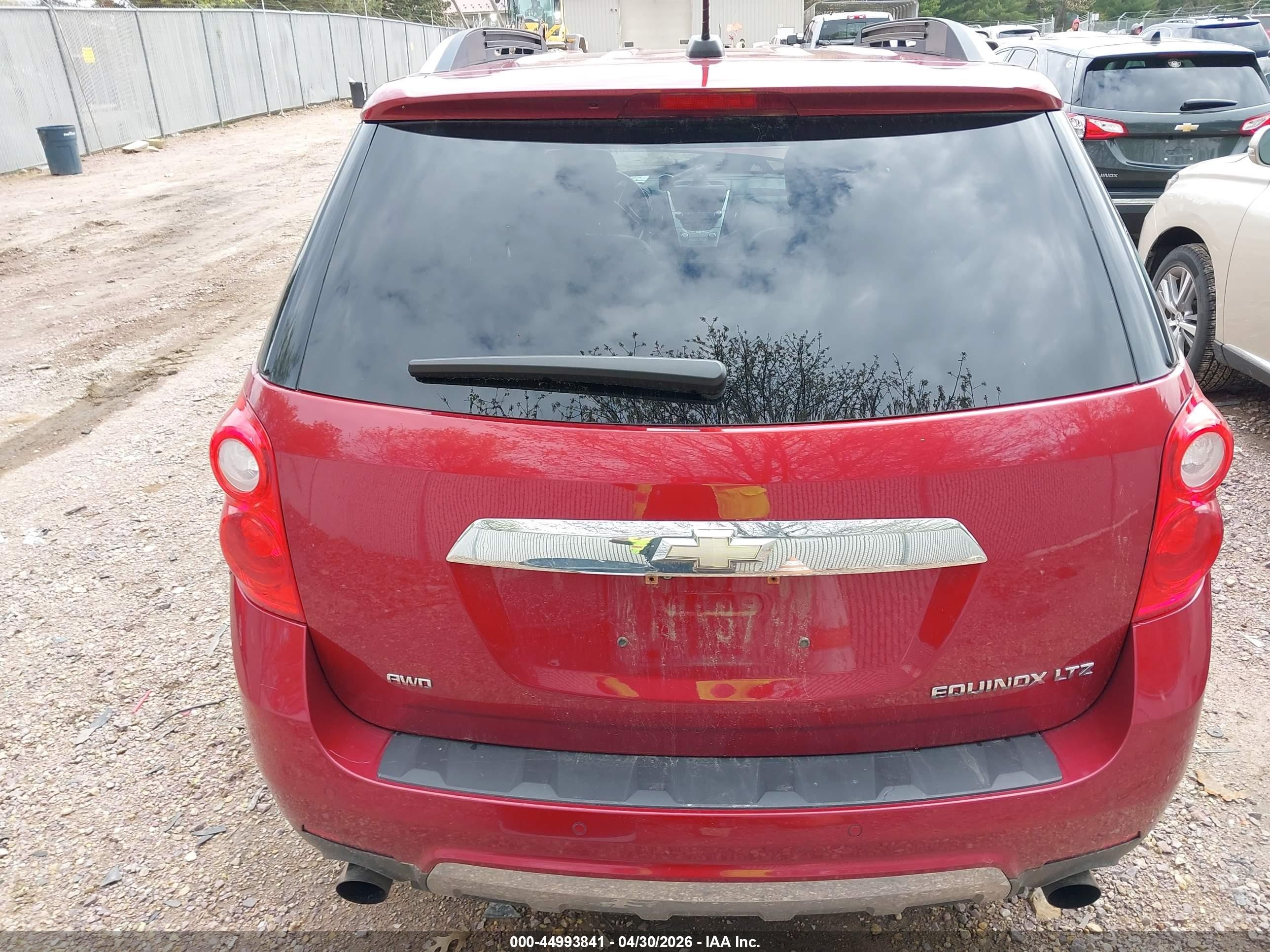 2015 Chevrolet Equinox Ltz Красный vin: 2GNFLHE36F6331126