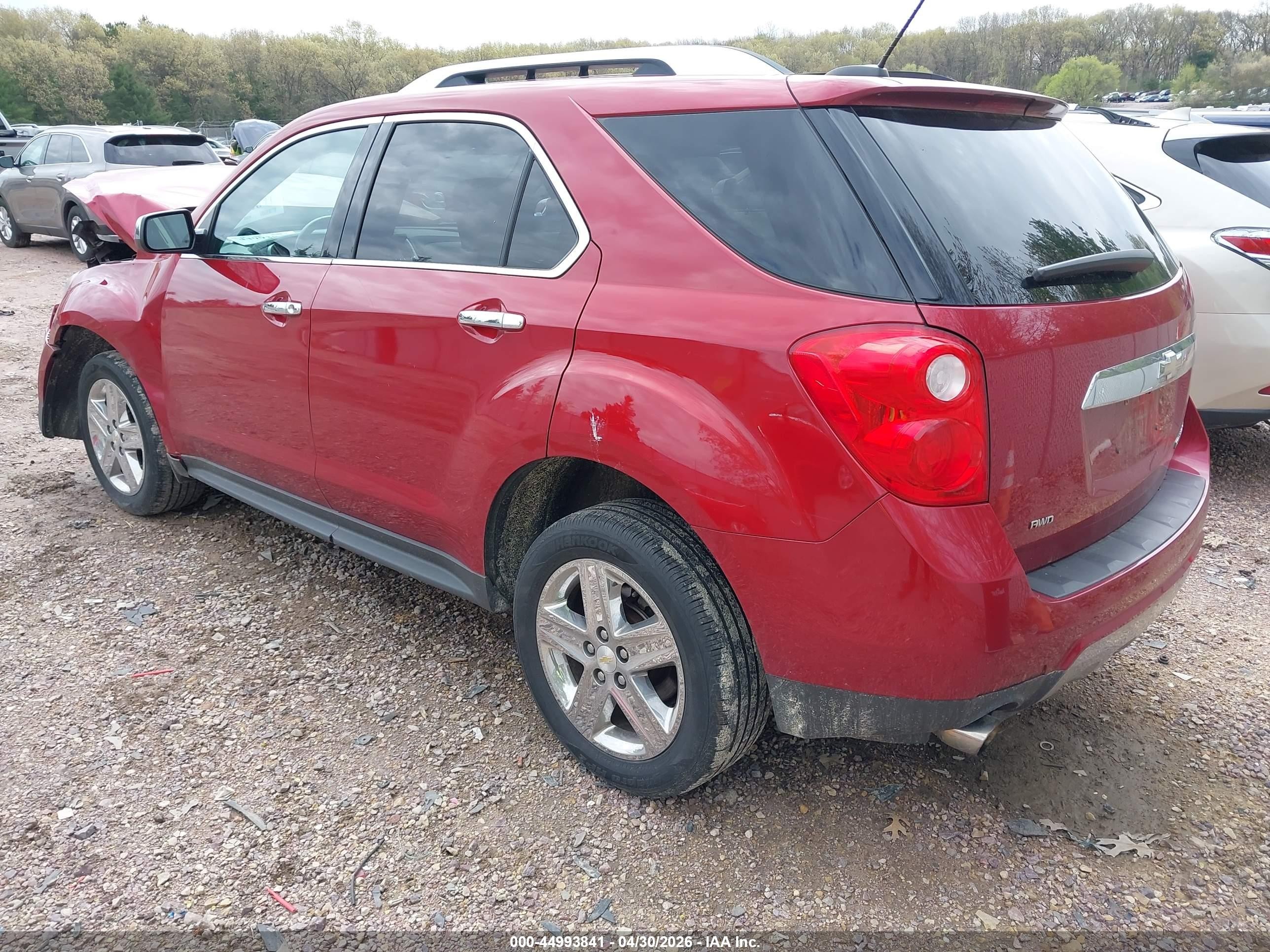 2015 Chevrolet Equinox Ltz Красный vin: 2GNFLHE36F6331126