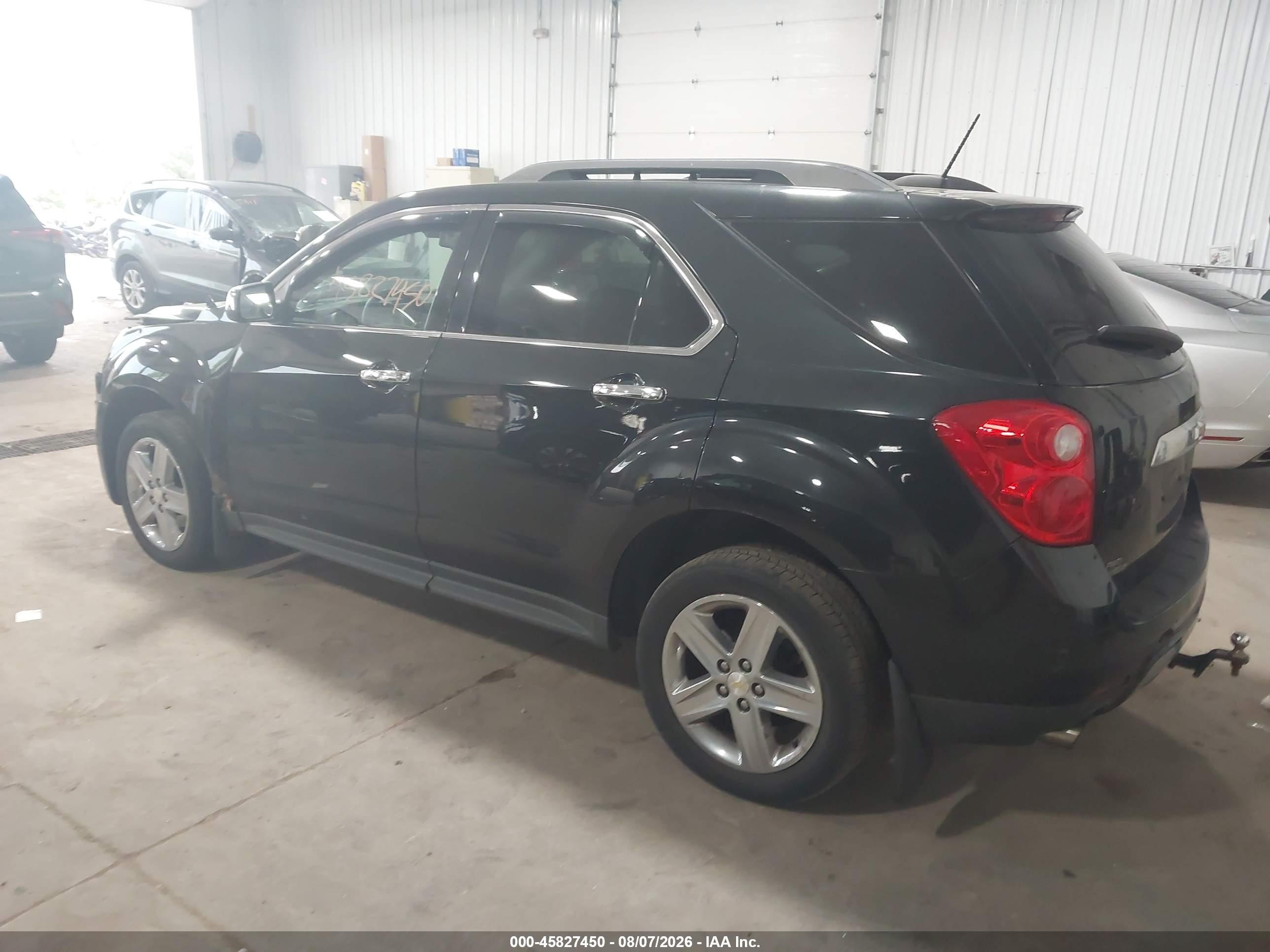 2015 Chevrolet Equinox Ltz Black vin: 2GNFLHE37F6159818