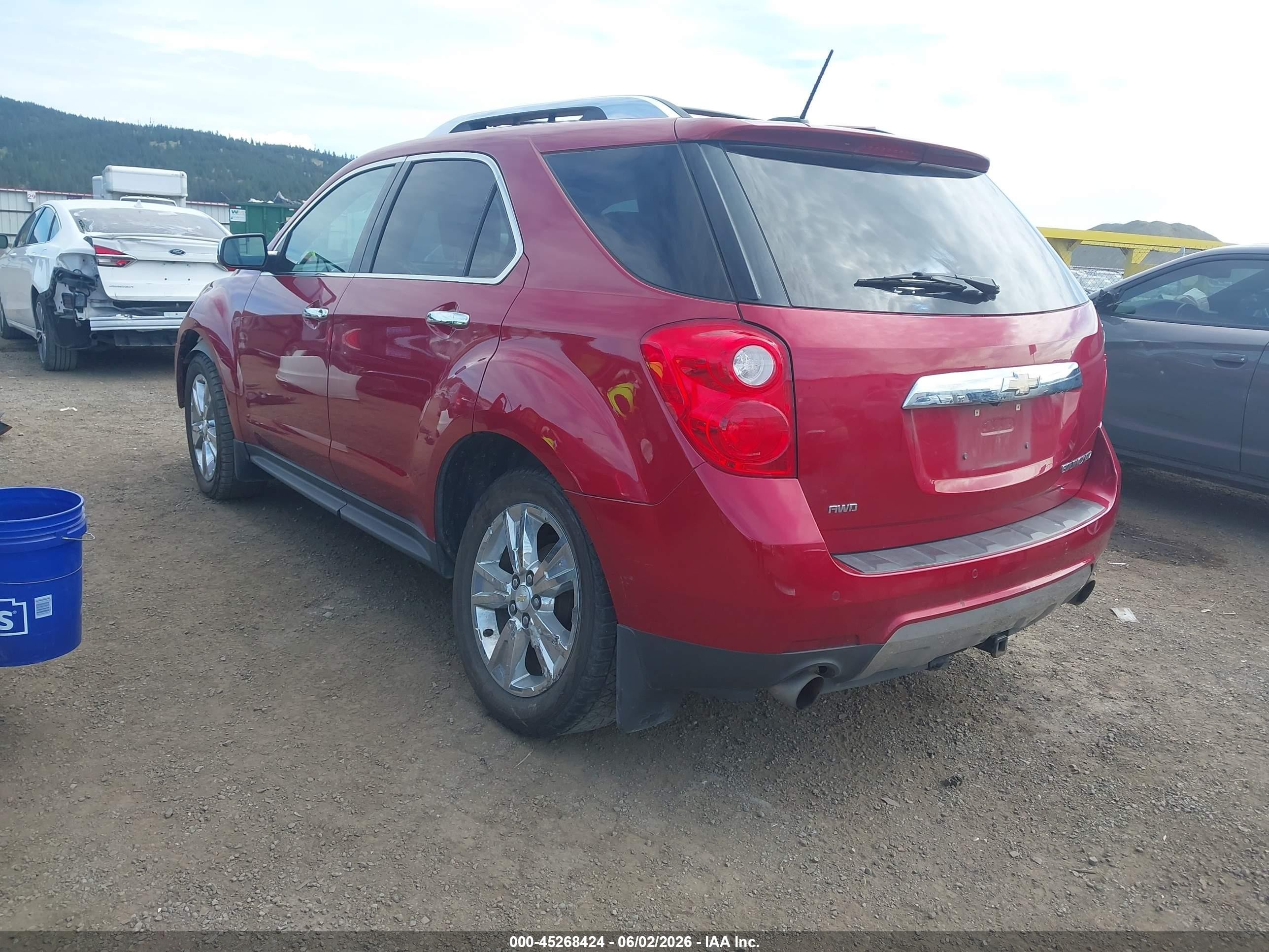 2015 Chevrolet Equinox Ltz Red vin: 2GNFLHE39F6226483
