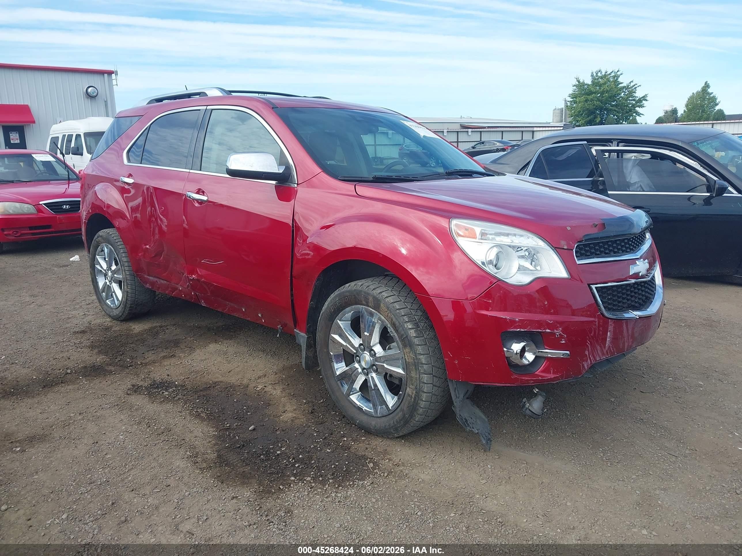 2015 Chevrolet Equinox Ltz Red vin: 2GNFLHE39F6226483
