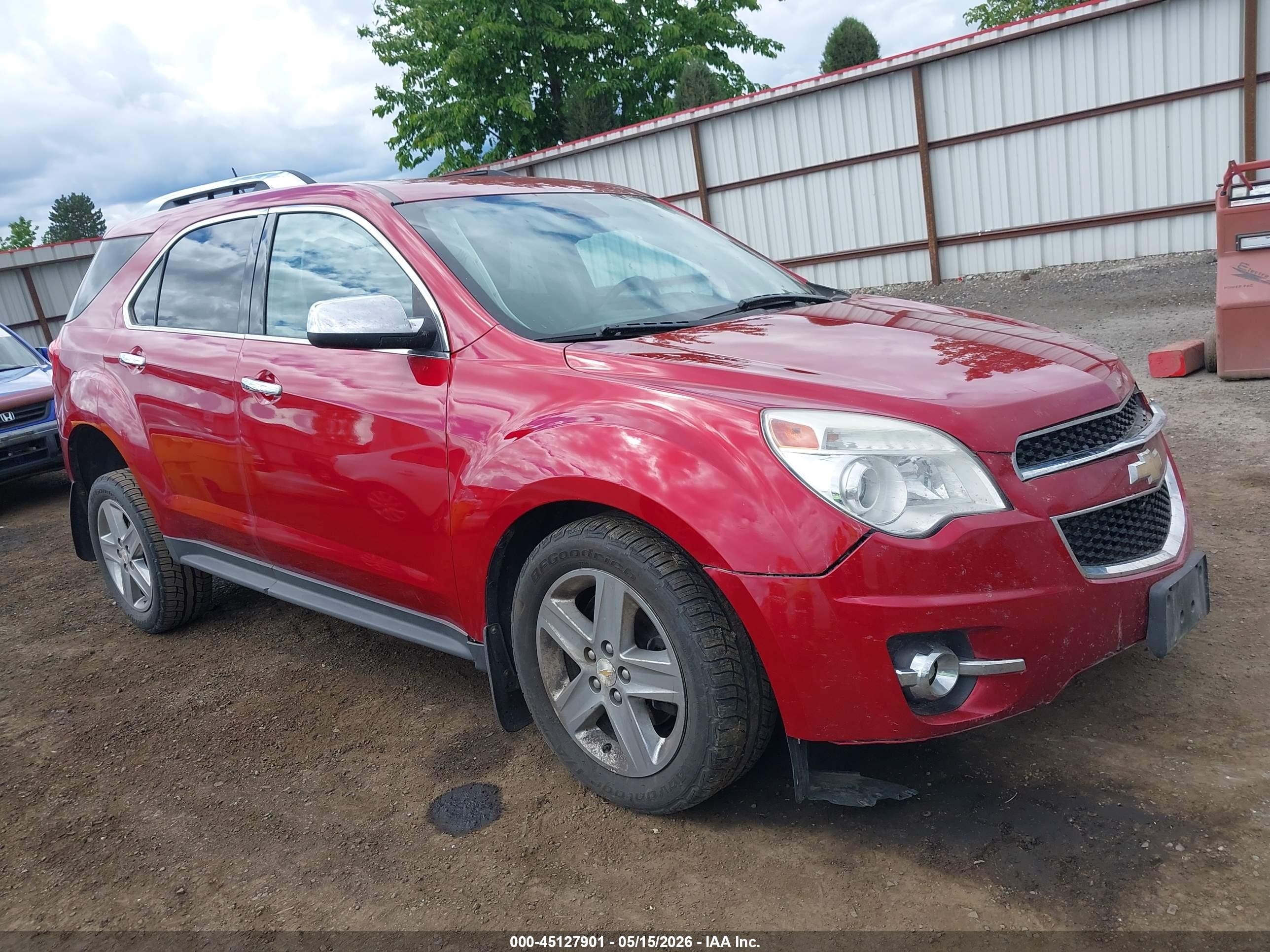 2015 Chevrolet Equinox Ltz Red vin: 2GNFLHE39F6339043