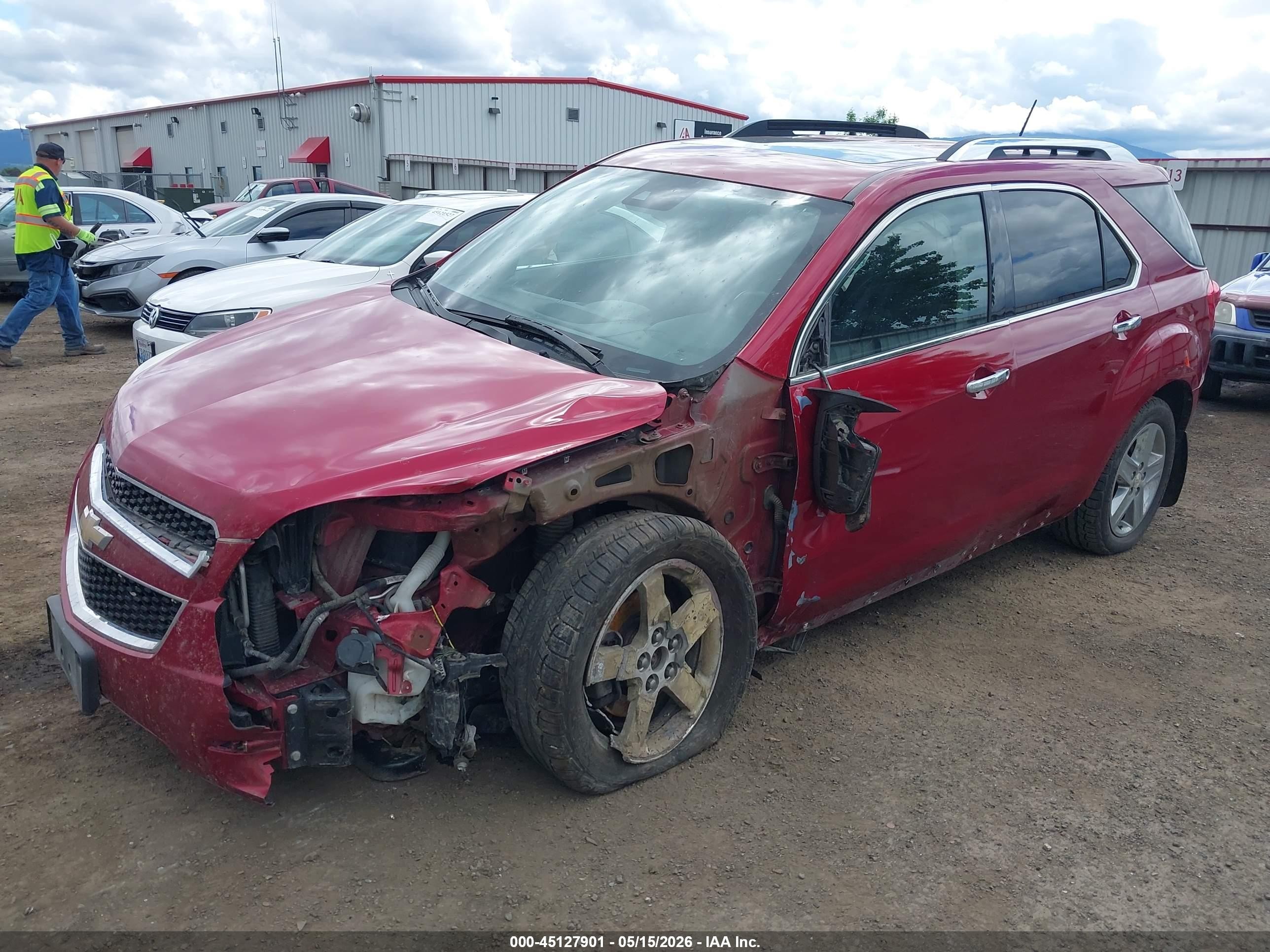 2015 Chevrolet Equinox Ltz Red vin: 2GNFLHE39F6339043