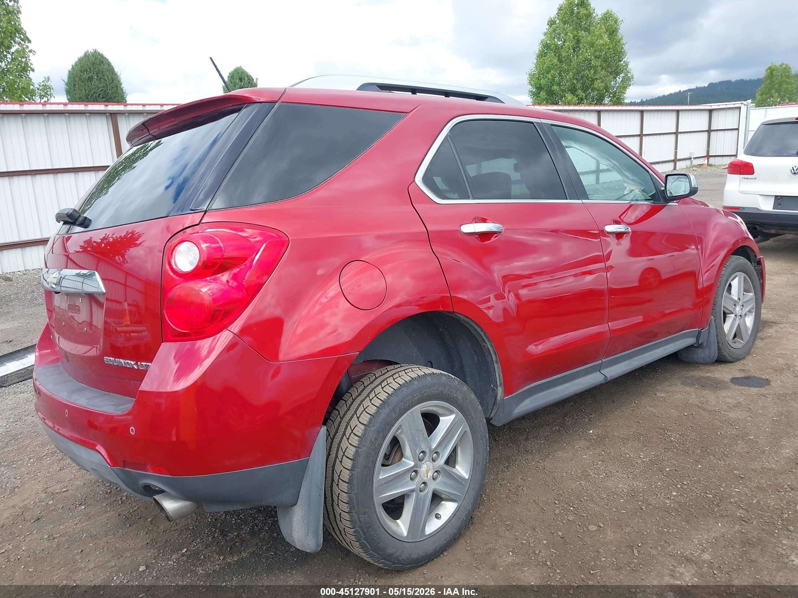 2015 Chevrolet Equinox Ltz Red vin: 2GNFLHE39F6339043