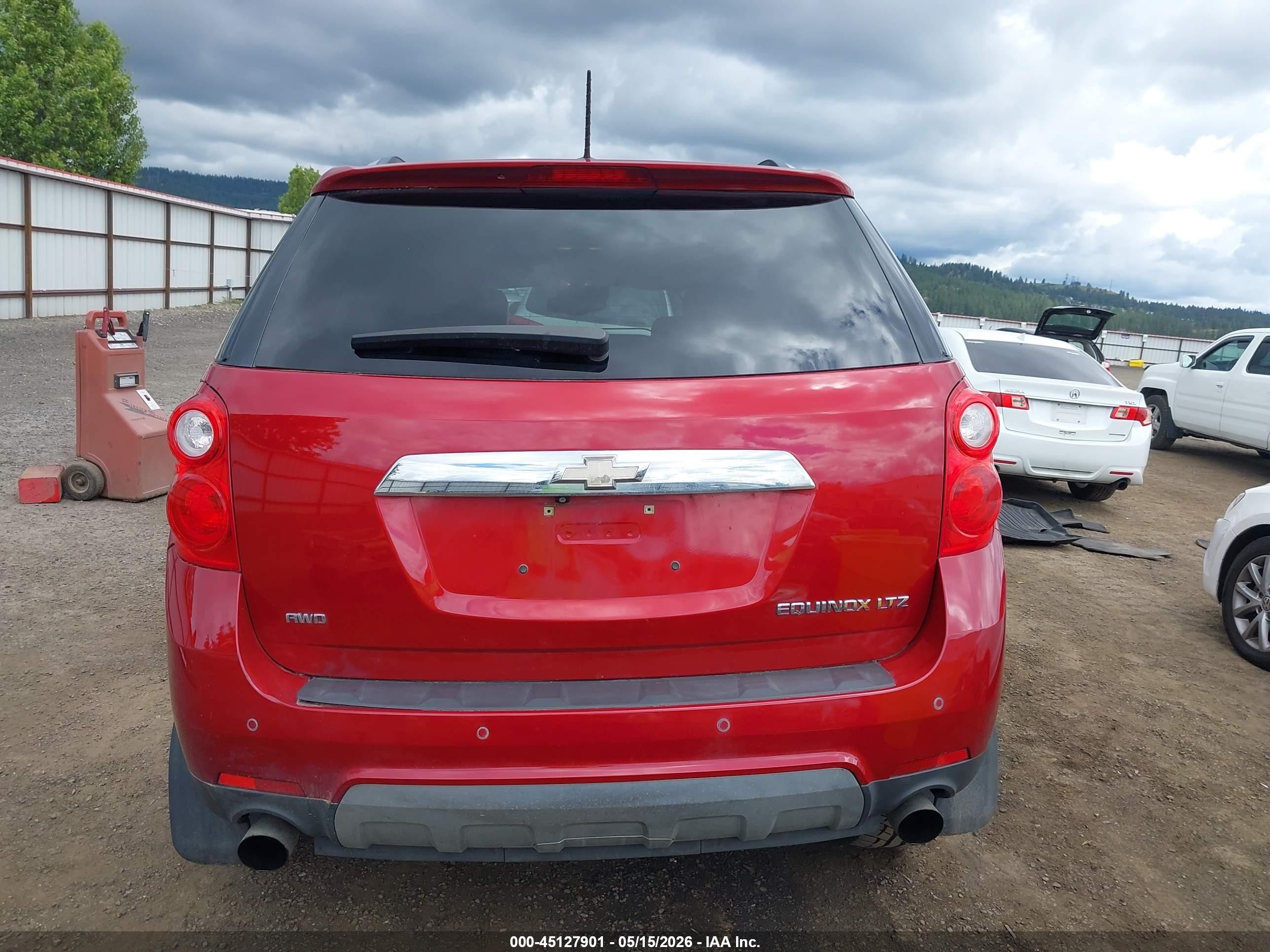 2015 Chevrolet Equinox Ltz Red vin: 2GNFLHE39F6339043