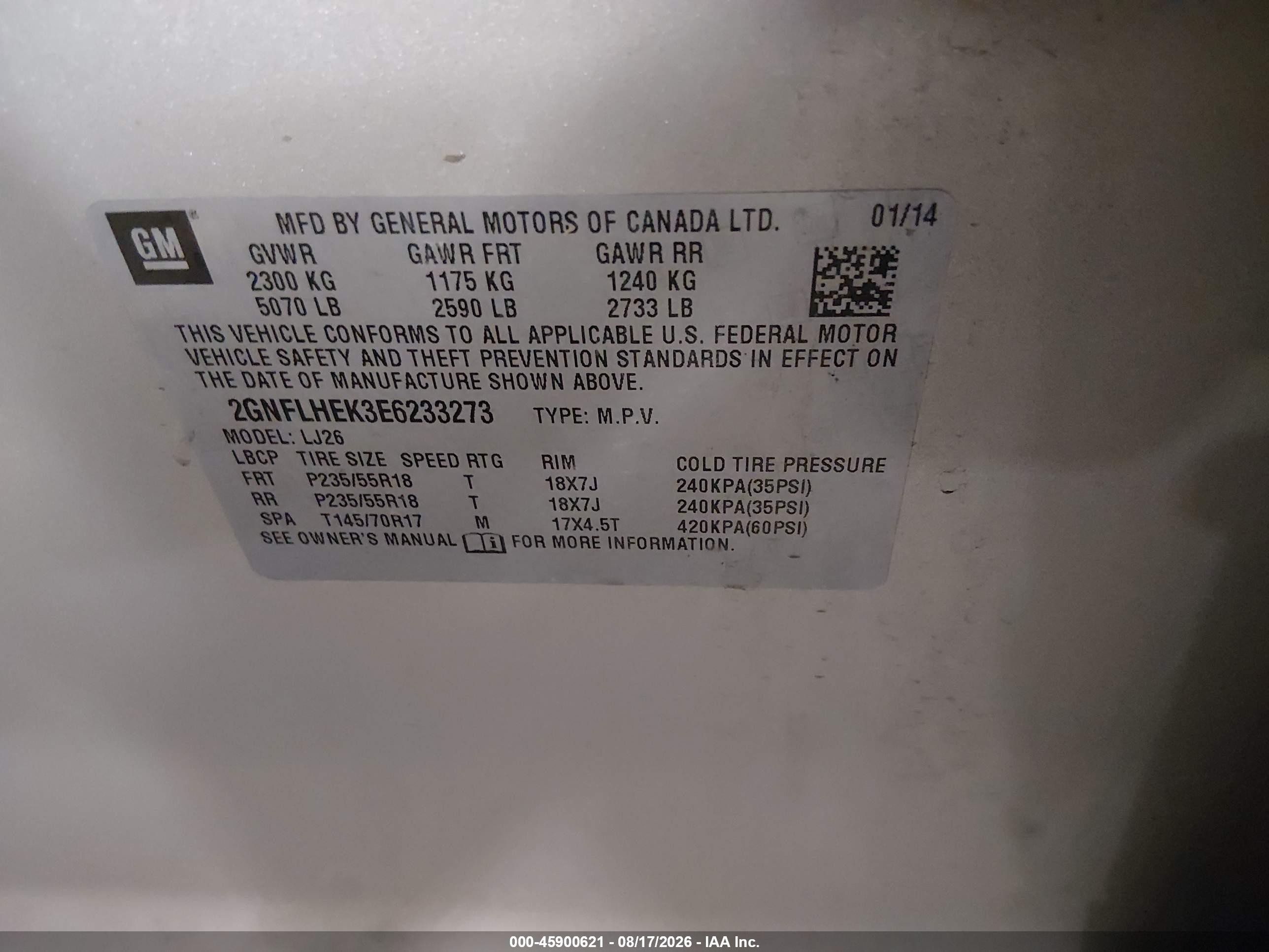 2014 Chevrolet Equinox Ltz Gold vin: 2GNFLHEK3E6233273