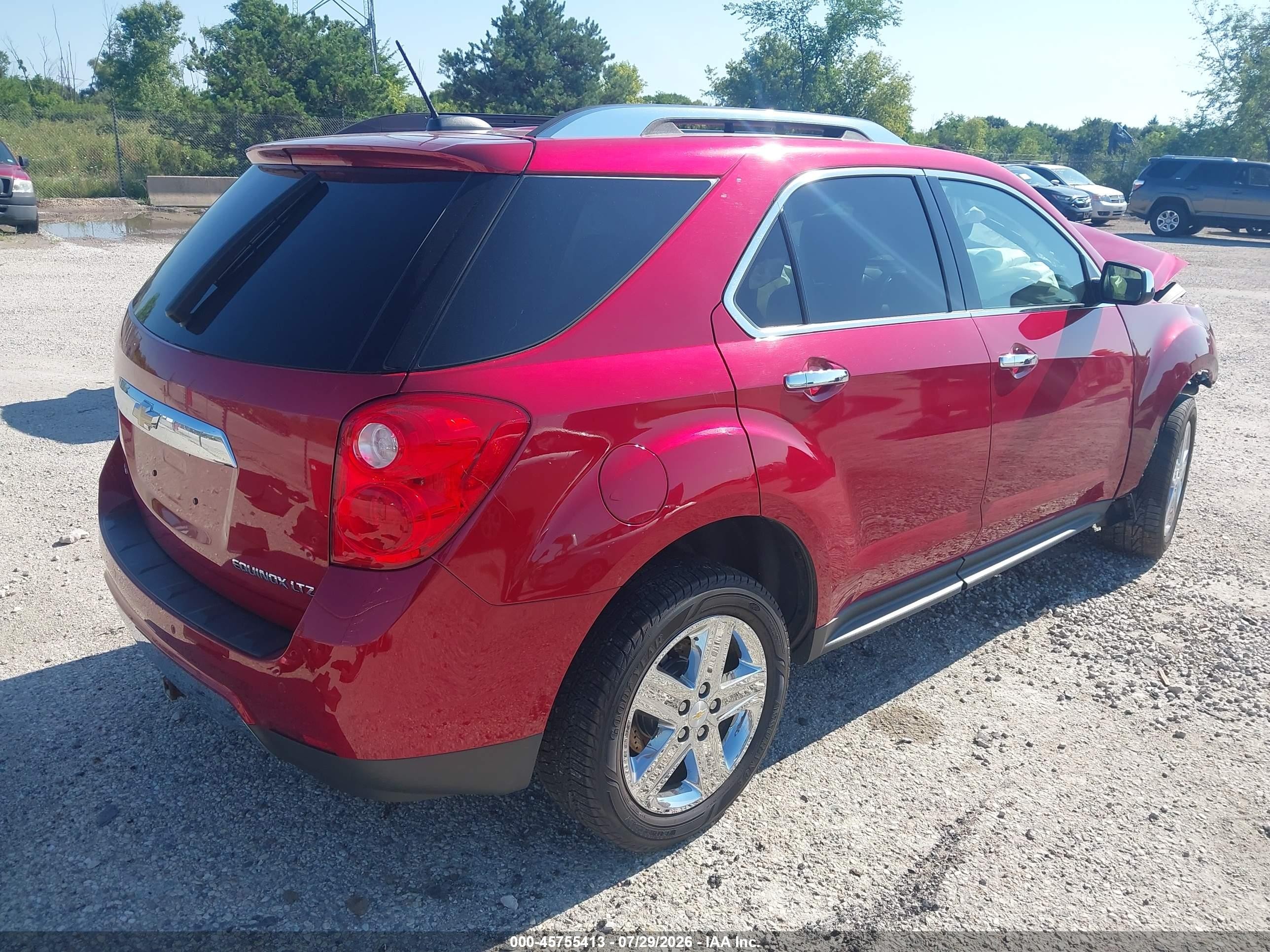 2015 Chevrolet Equinox Ltz Красный vin: 2GNFLHEK3F6114964
