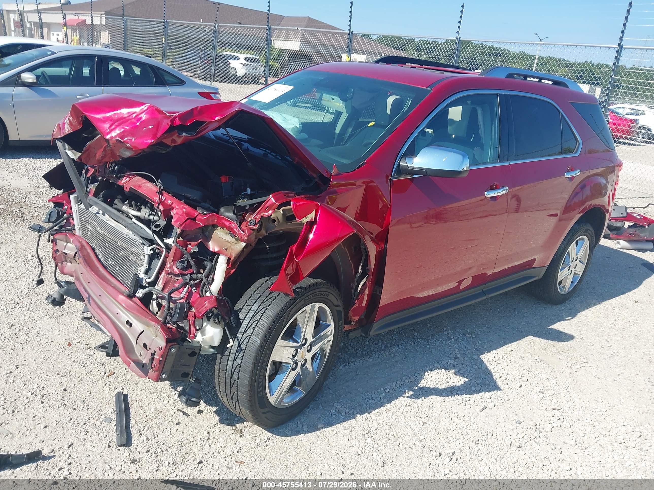 2015 Chevrolet Equinox Ltz Красный vin: 2GNFLHEK3F6114964
