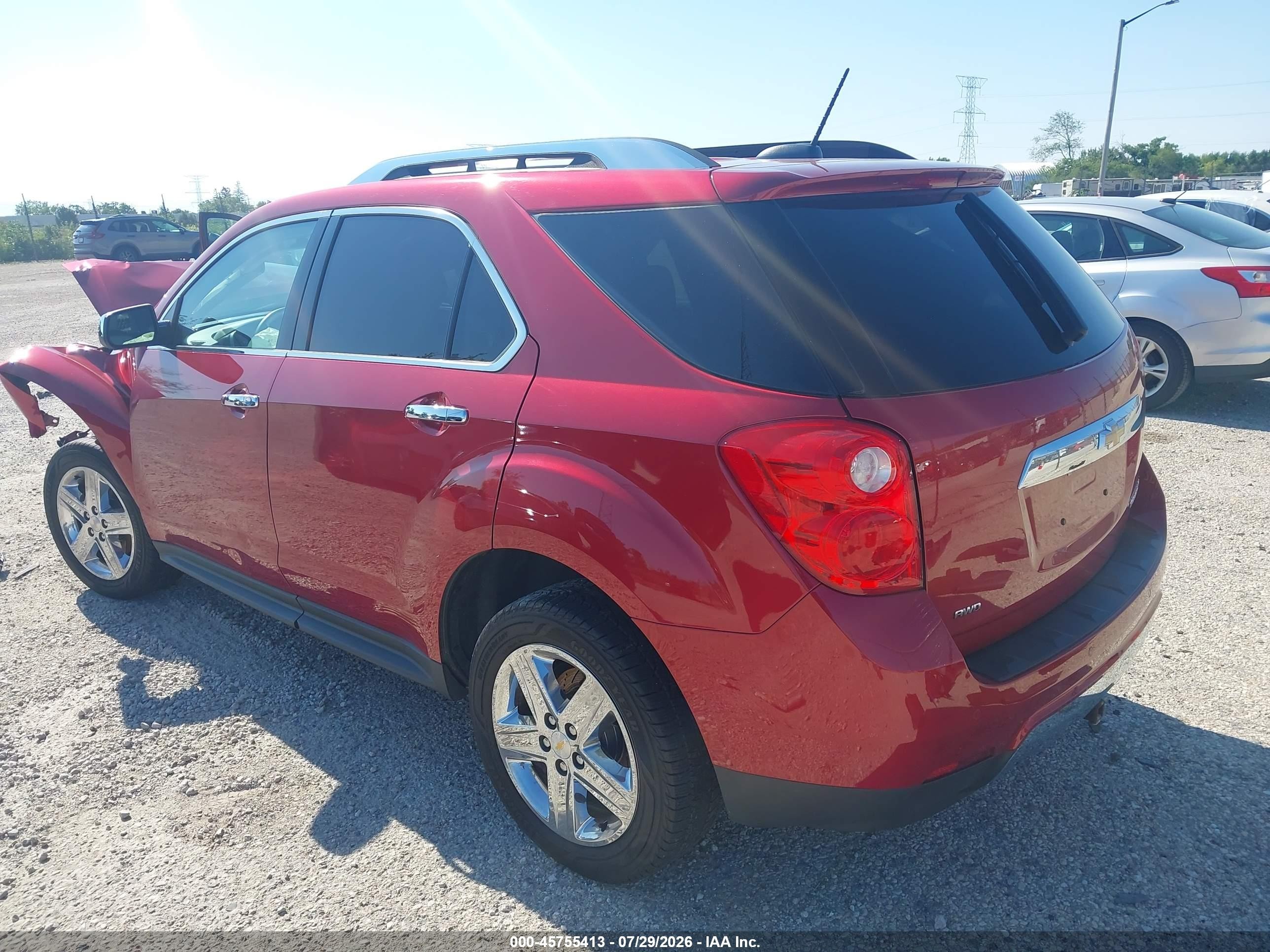 2015 Chevrolet Equinox Ltz Красный vin: 2GNFLHEK3F6114964