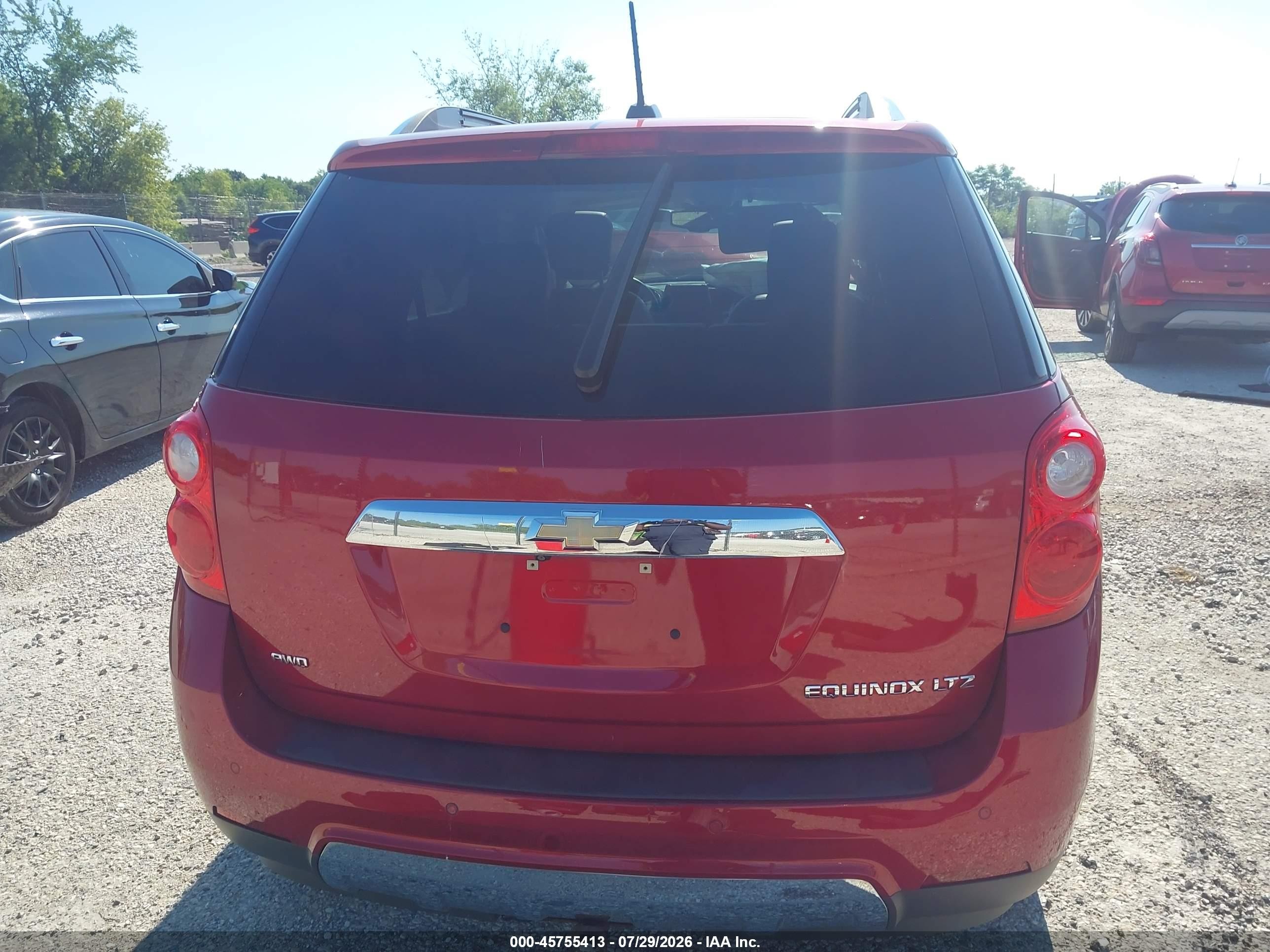 2015 Chevrolet Equinox Ltz Красный vin: 2GNFLHEK3F6114964