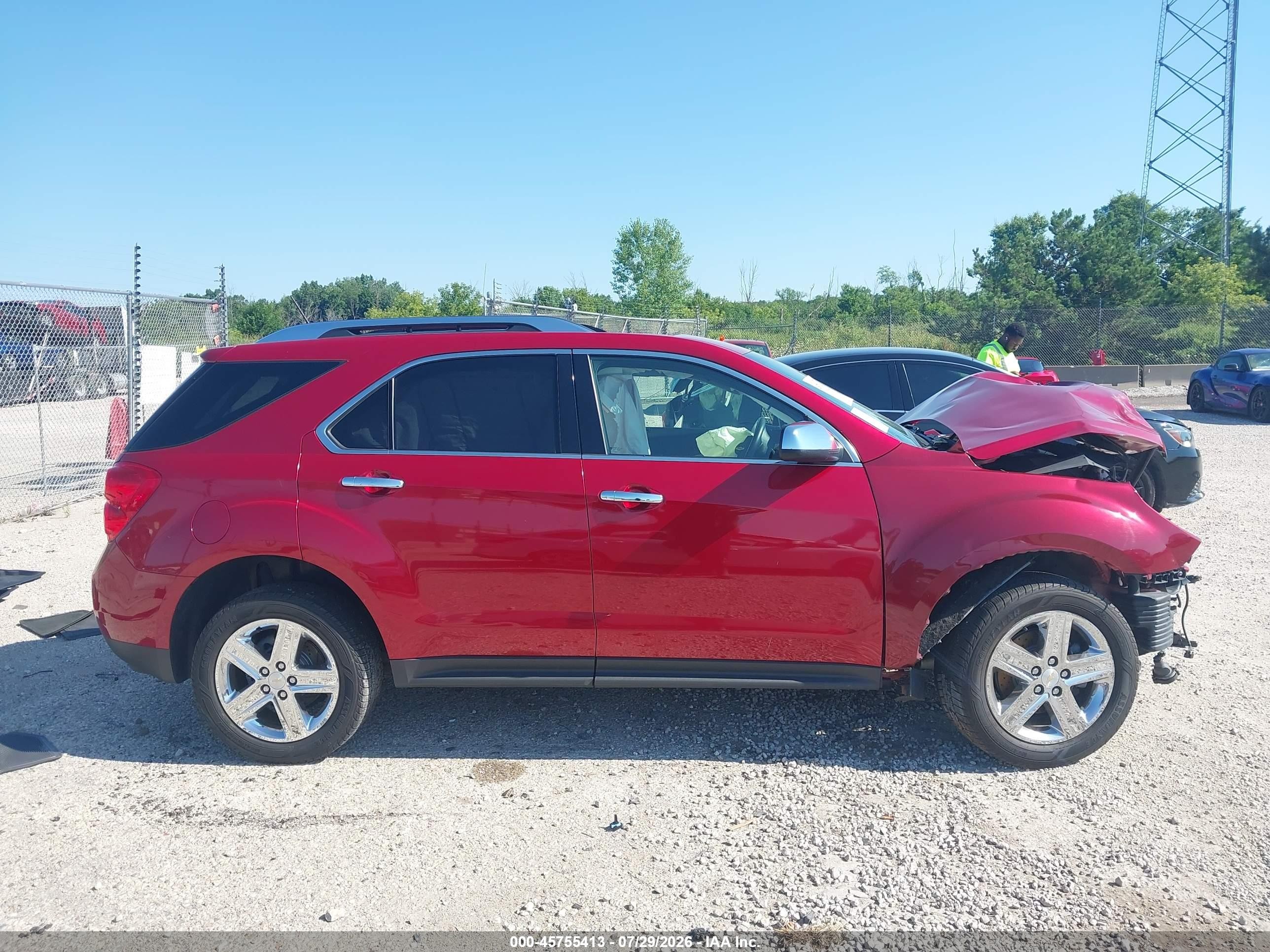 2015 Chevrolet Equinox Ltz Красный vin: 2GNFLHEK3F6114964