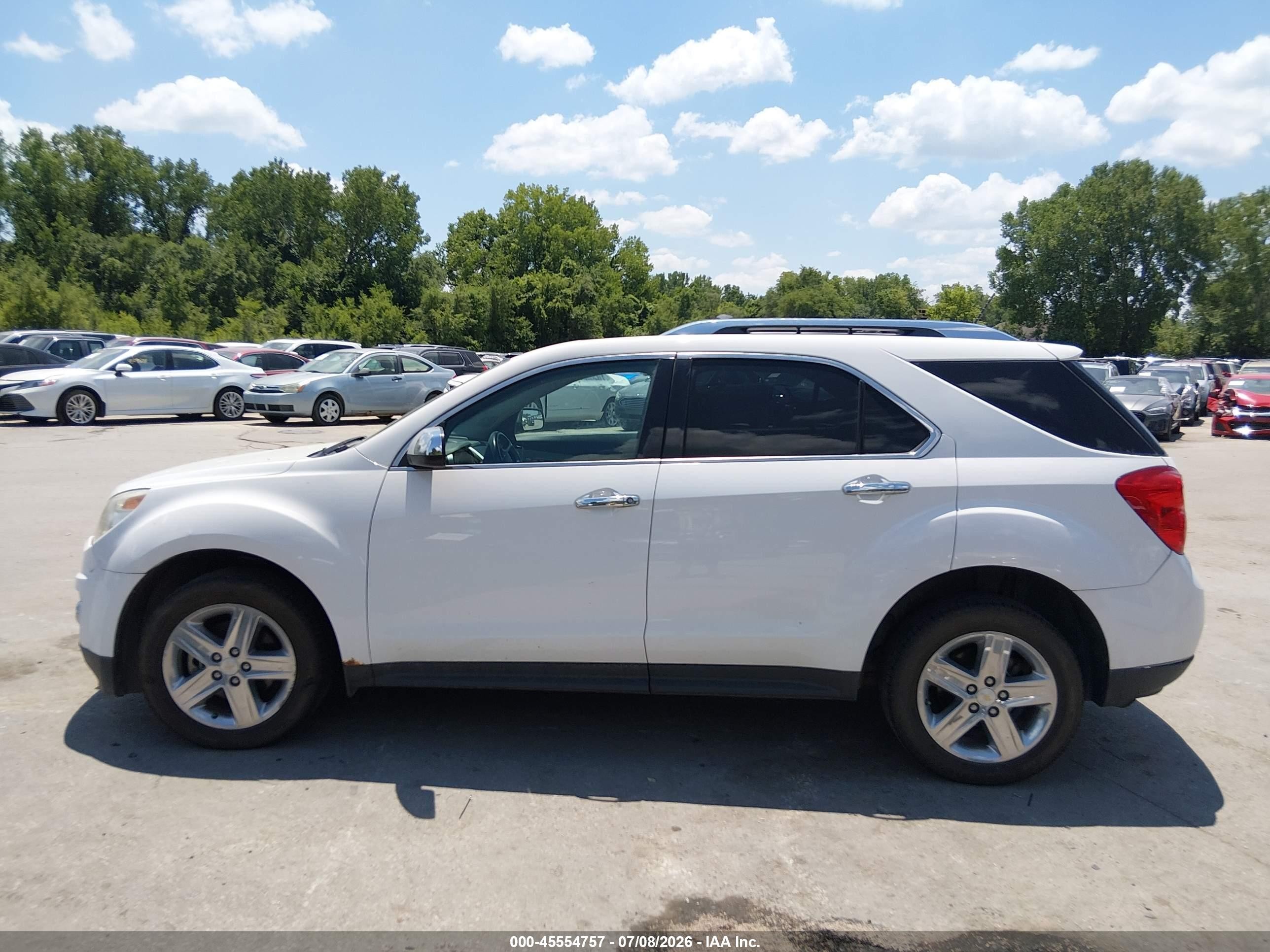 2015 Chevrolet Equinox Ltz White vin: 2GNFLHEK3F6225577