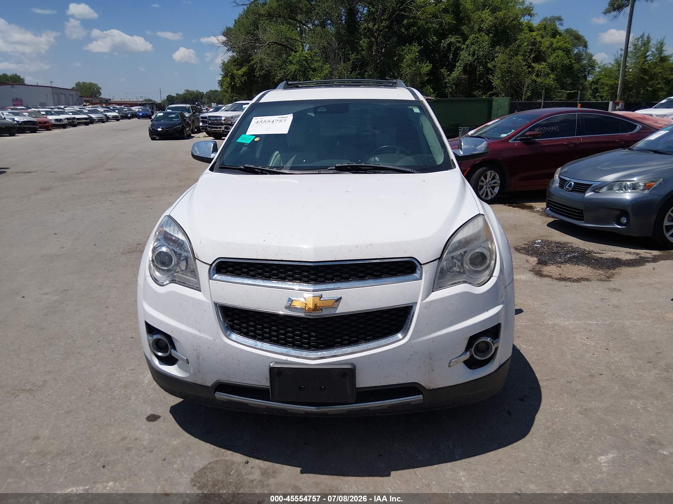 2015 Chevrolet Equinox Ltz White vin: 2GNFLHEK3F6225577
