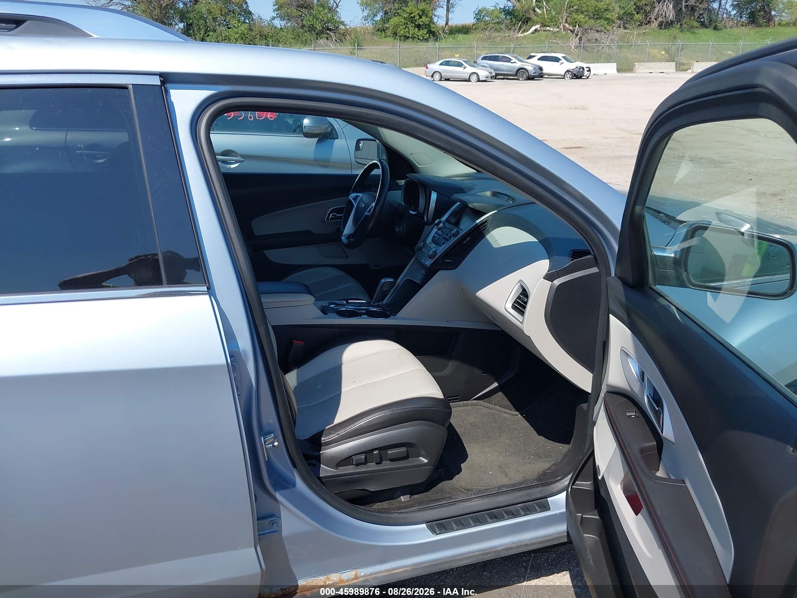 2014 Chevrolet Equinox Ltz Light Blue vin: 2GNFLHEK5E6155255