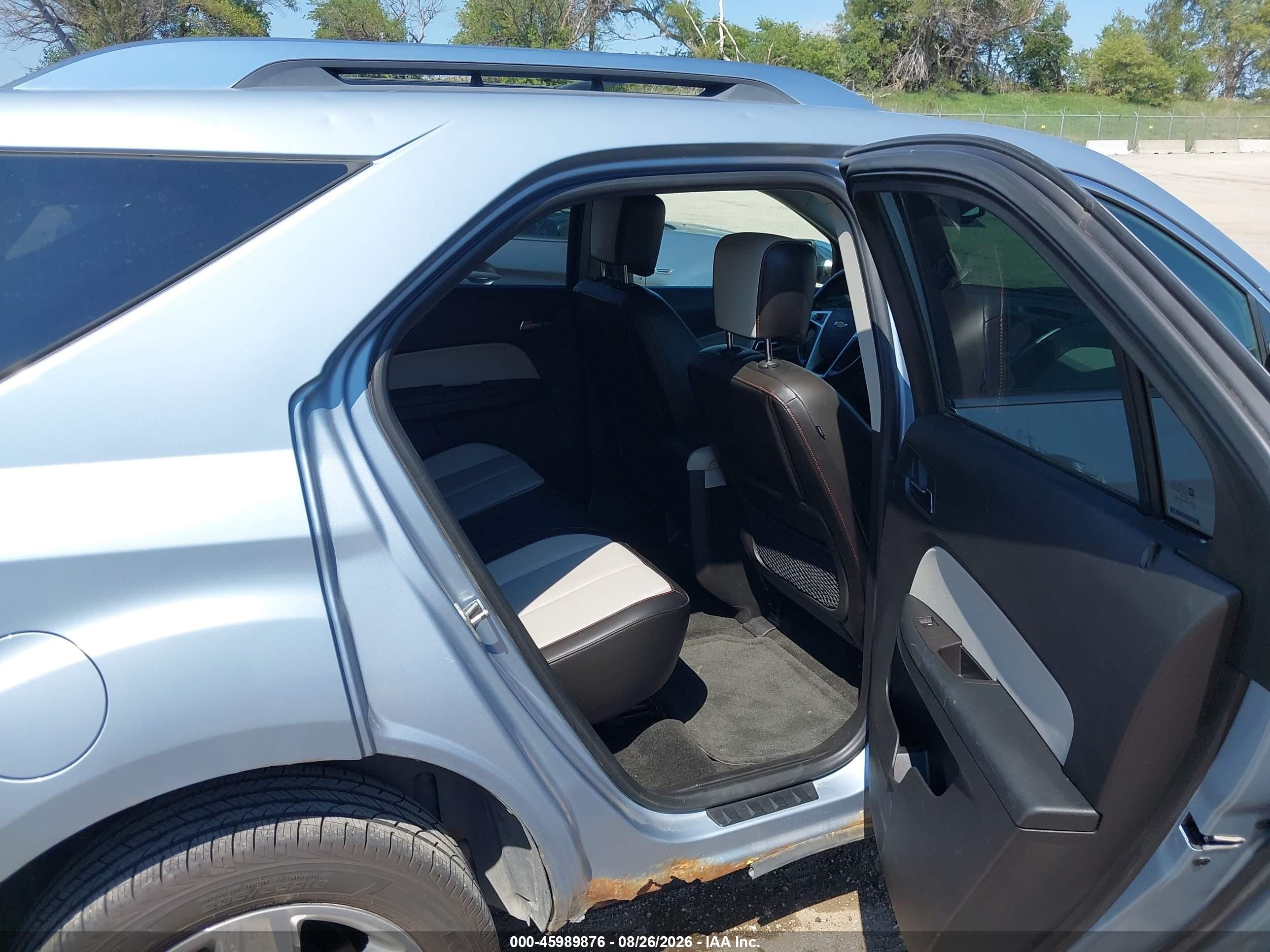 2014 Chevrolet Equinox Ltz Light Blue vin: 2GNFLHEK5E6155255