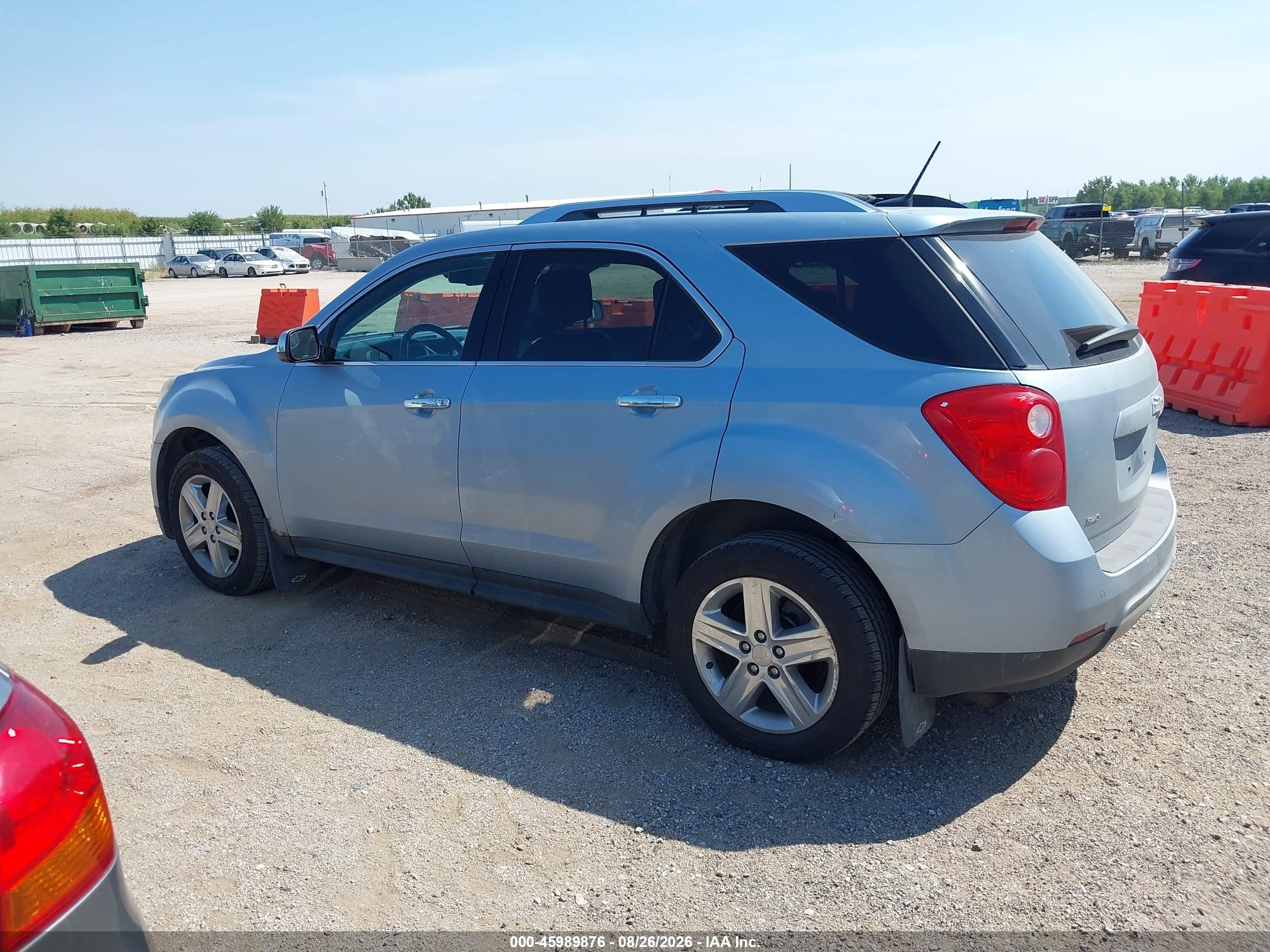 2014 Chevrolet Equinox Ltz Light Blue vin: 2GNFLHEK5E6155255