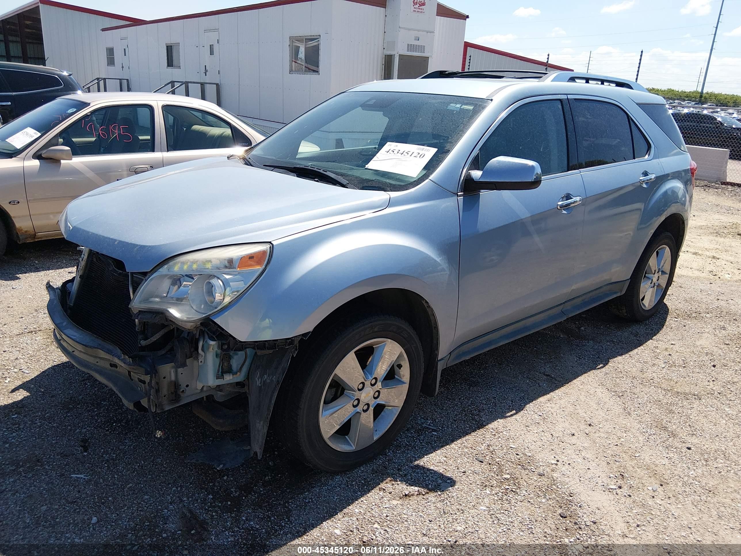 2014 Chevrolet Equinox Ltz Light Blue vin: 2GNFLHEK5E6205779