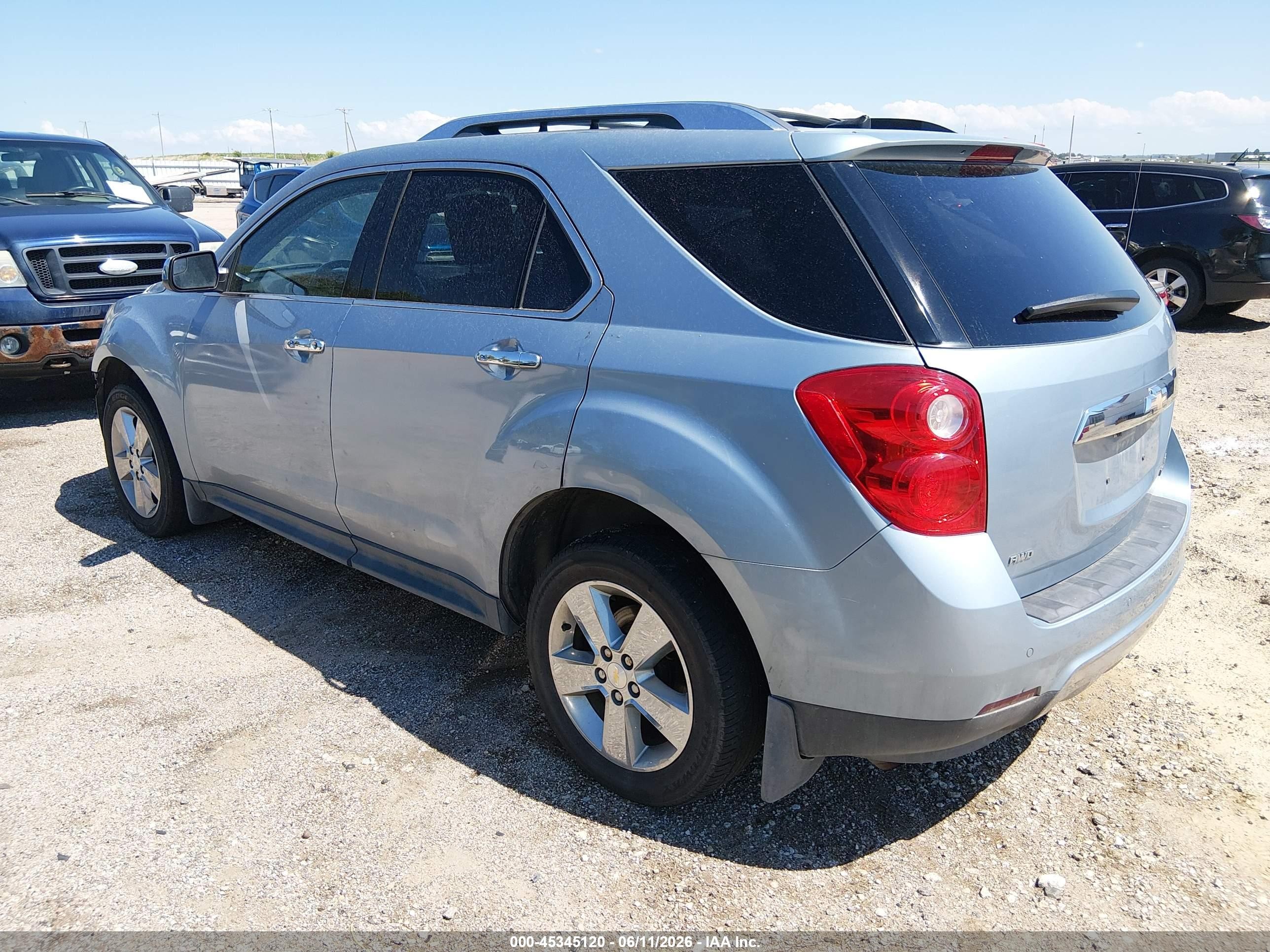 2014 Chevrolet Equinox Ltz Light Blue vin: 2GNFLHEK5E6205779