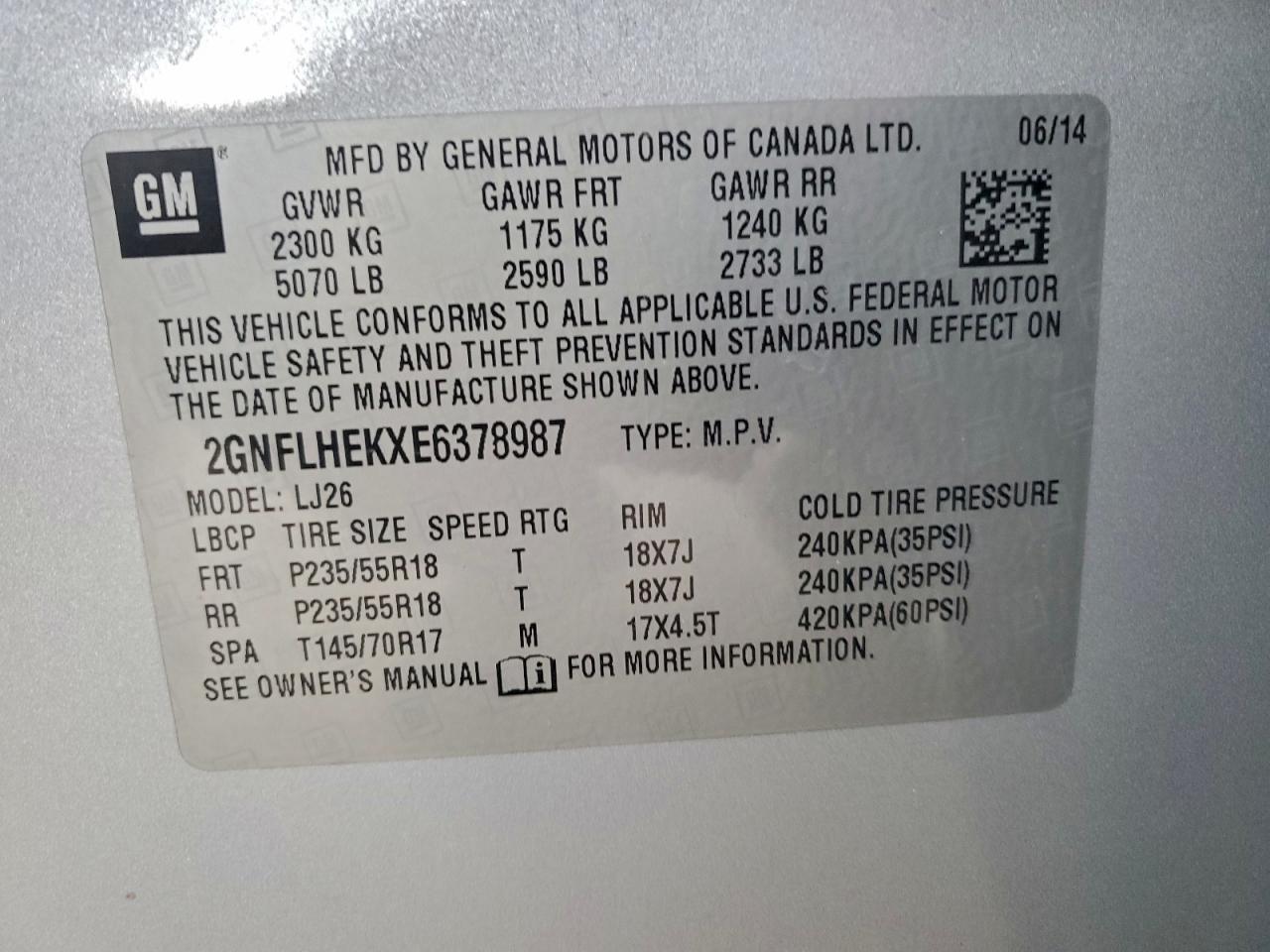 2014 Chevrolet Equinox Ltz Silver vin: 2GNFLHEKXE6378987
