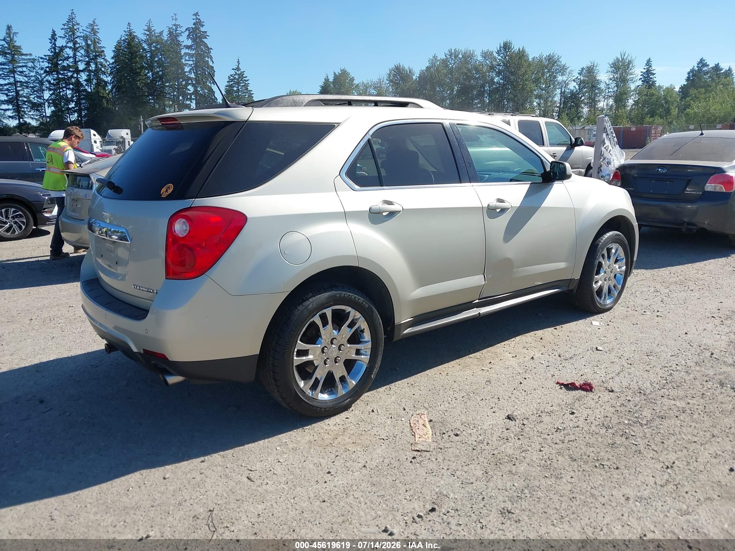 2013 Chevrolet Equinox Lt Бежевый vin: 2GNFLNE30D6267208
