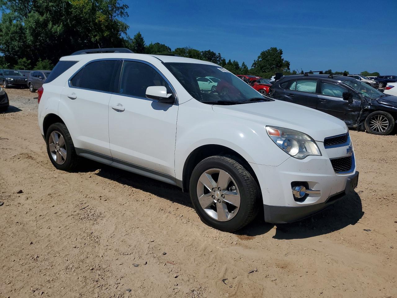 2013 Chevrolet Equinox Lt White vin: 2GNFLNE36D6399406