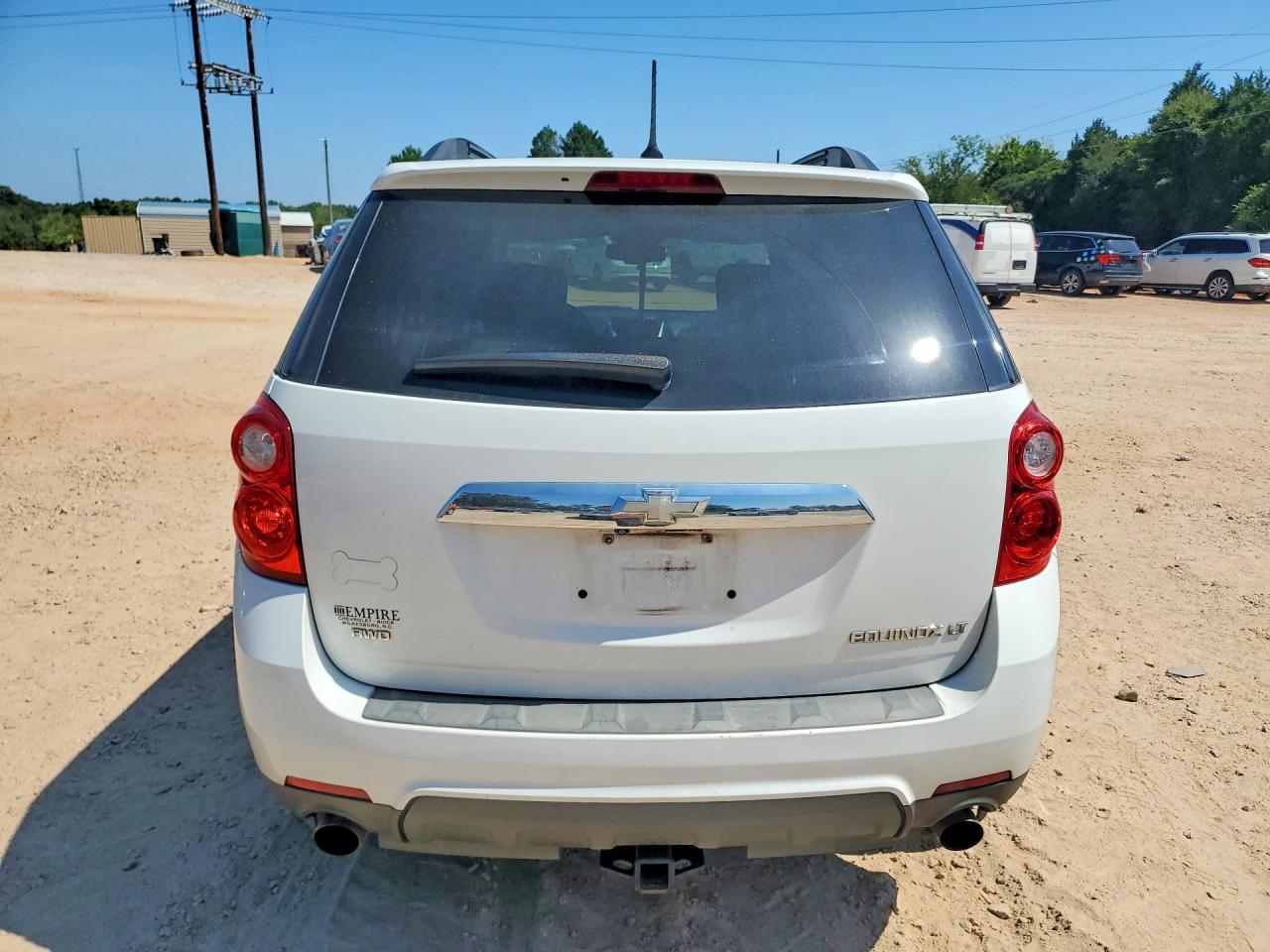 2013 Chevrolet Equinox Lt White vin: 2GNFLNE36D6399406