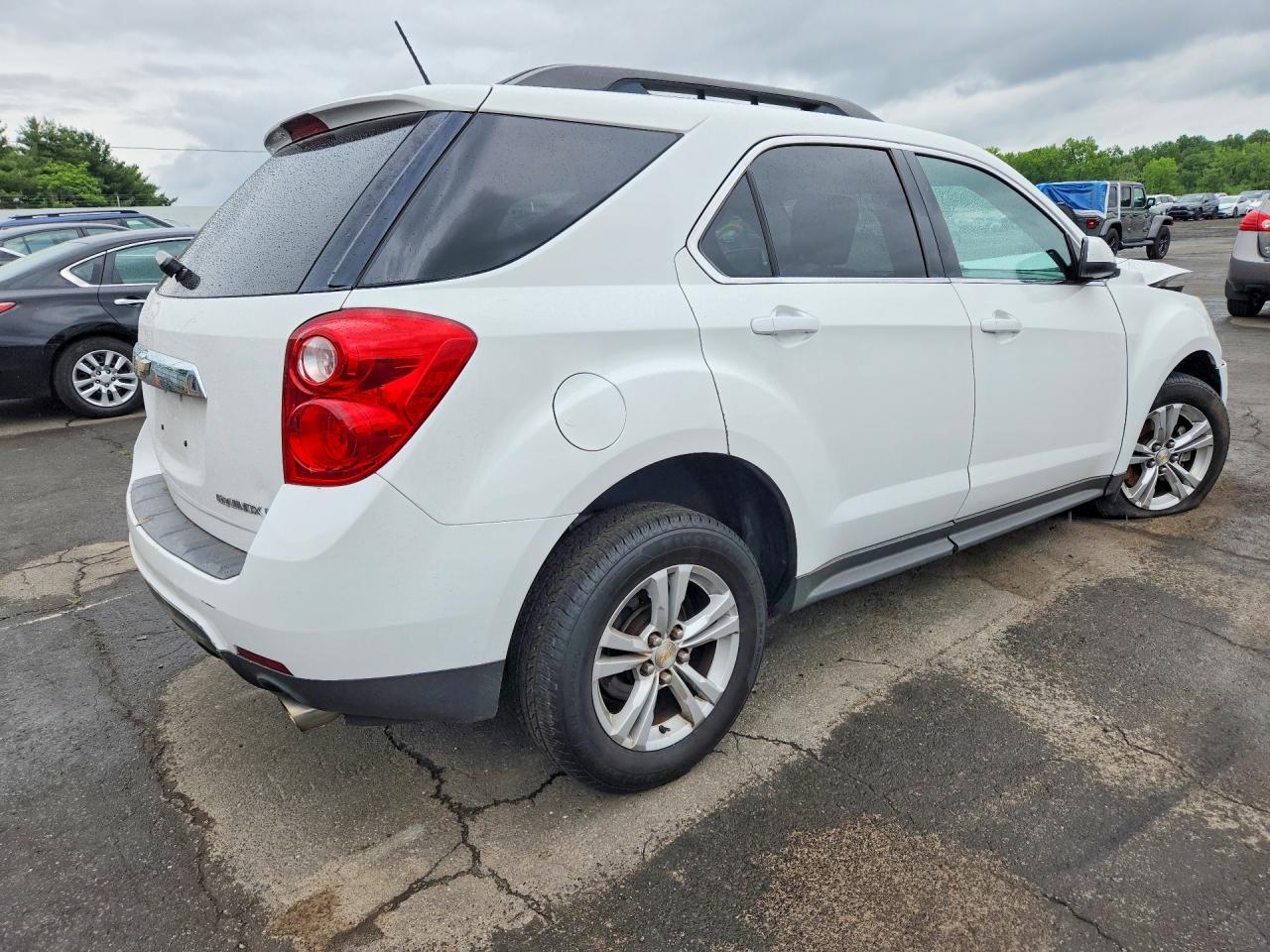 2013 Chevrolet Equinox Lt White vin: 2GNFLNE38D6187753