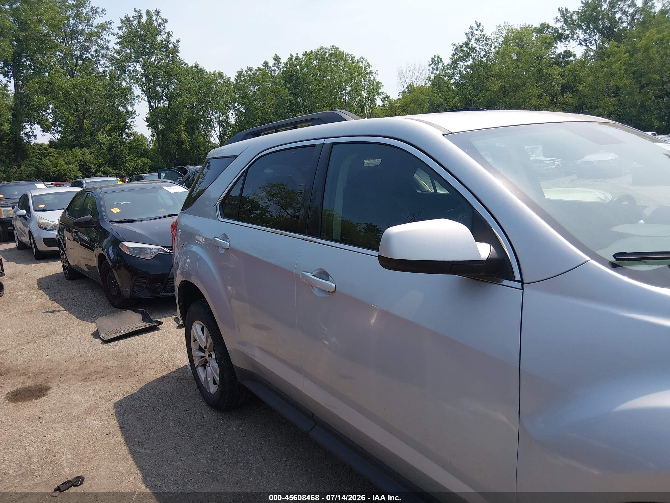 2012 Chevrolet Equinox Lt W/2lt Silver vin: 2GNFLNE50C6160689