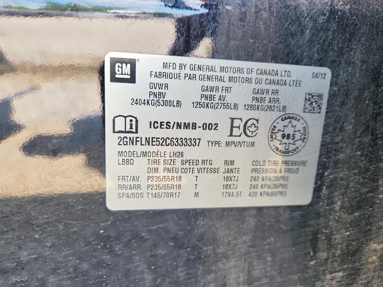 2012 Chevrolet Equinox Lt Black vin: 2GNFLNE52C6333337