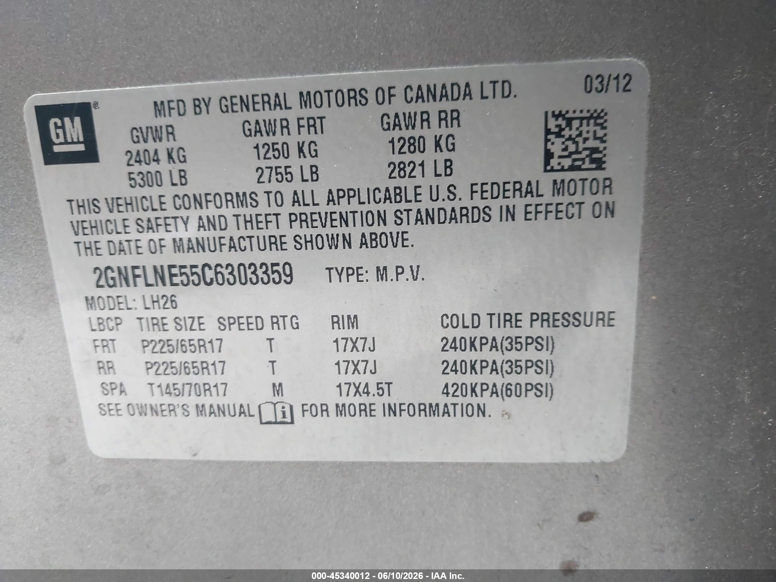 2012 Chevrolet Equinox 2lt Beige vin: 2GNFLNE55C6303359