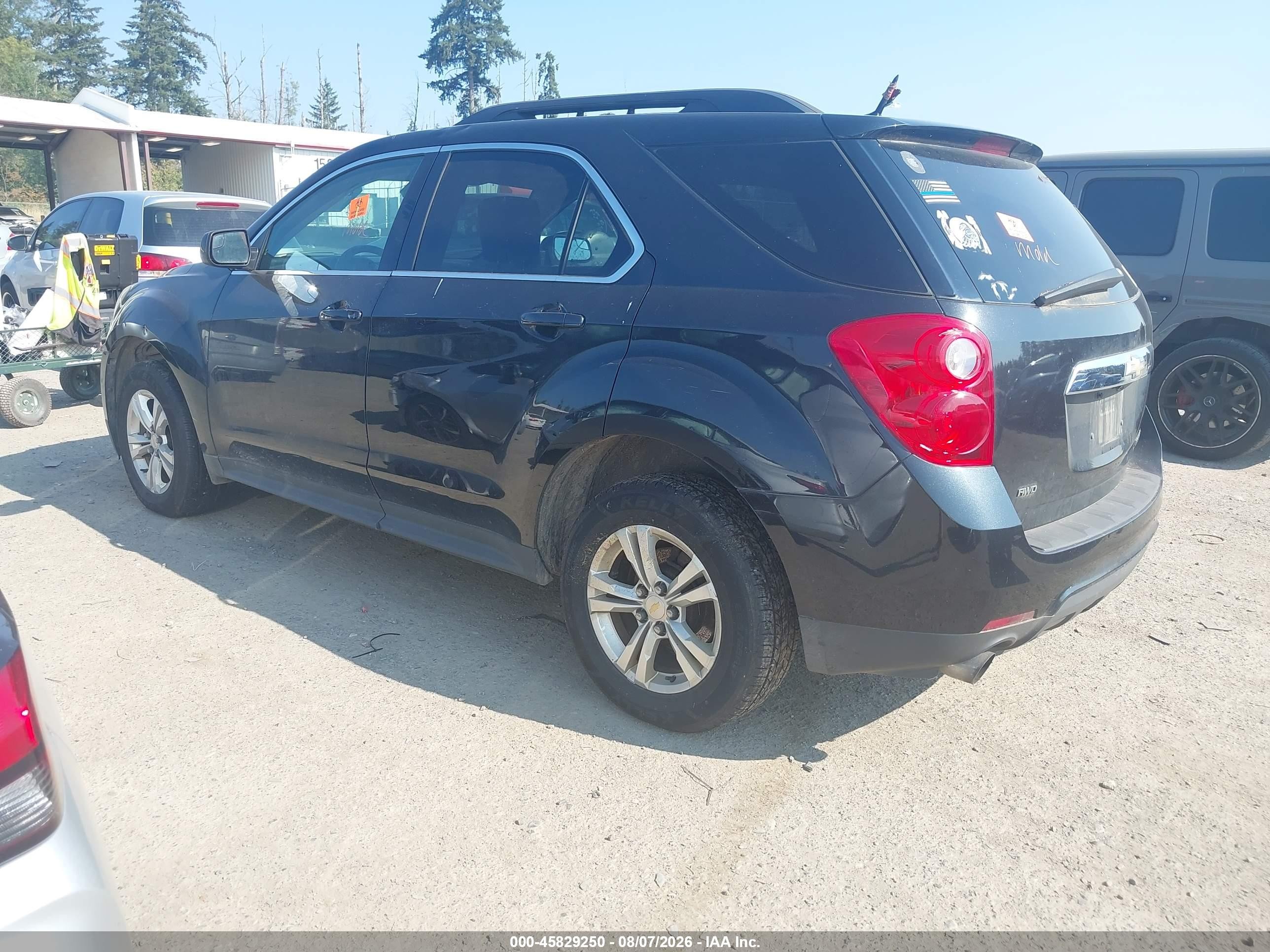 2012 Chevrolet Equinox Lt W/2lt Black vin: 2GNFLNE56C6154282