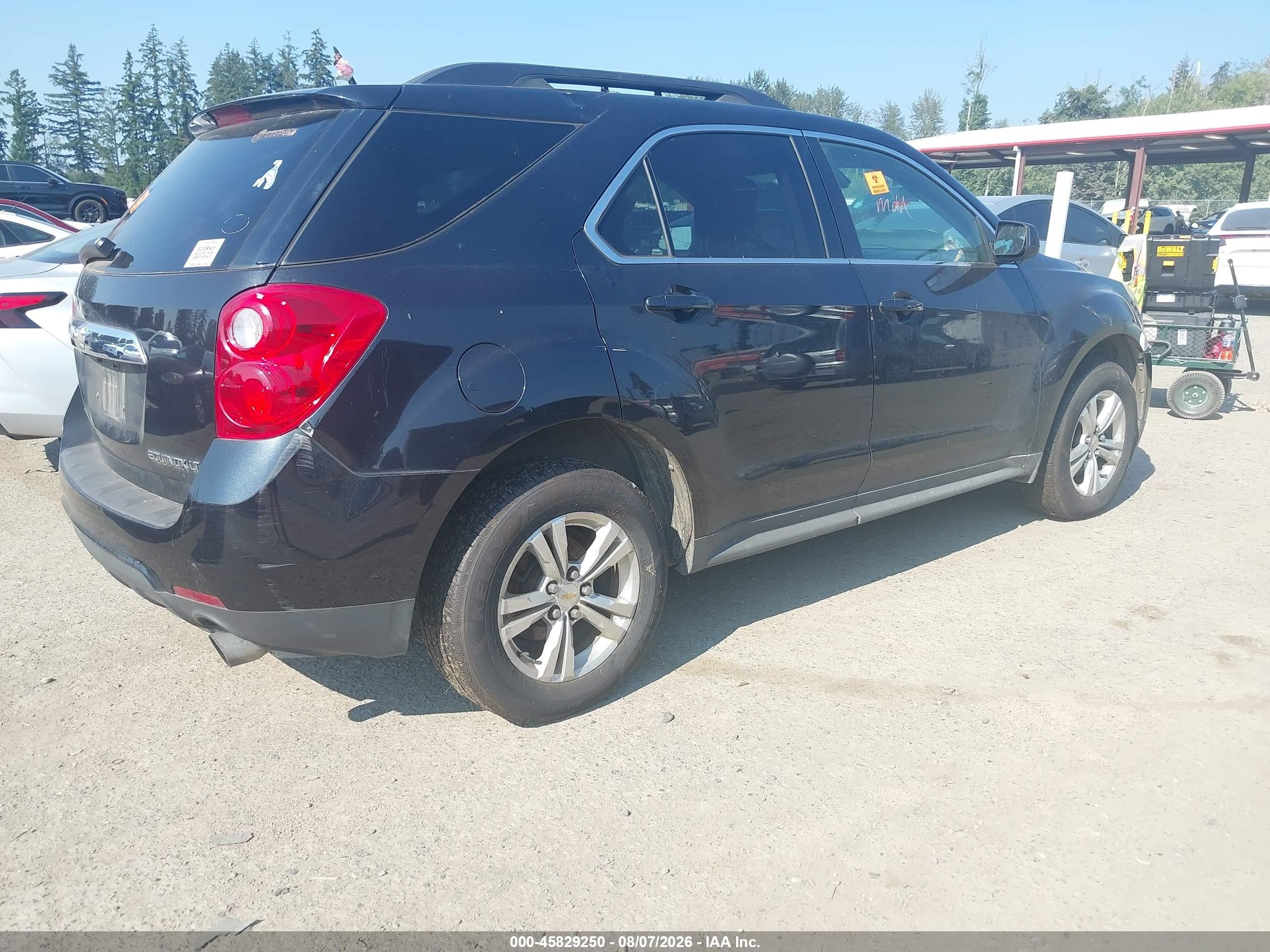 2012 Chevrolet Equinox Lt W/2lt Black vin: 2GNFLNE56C6154282