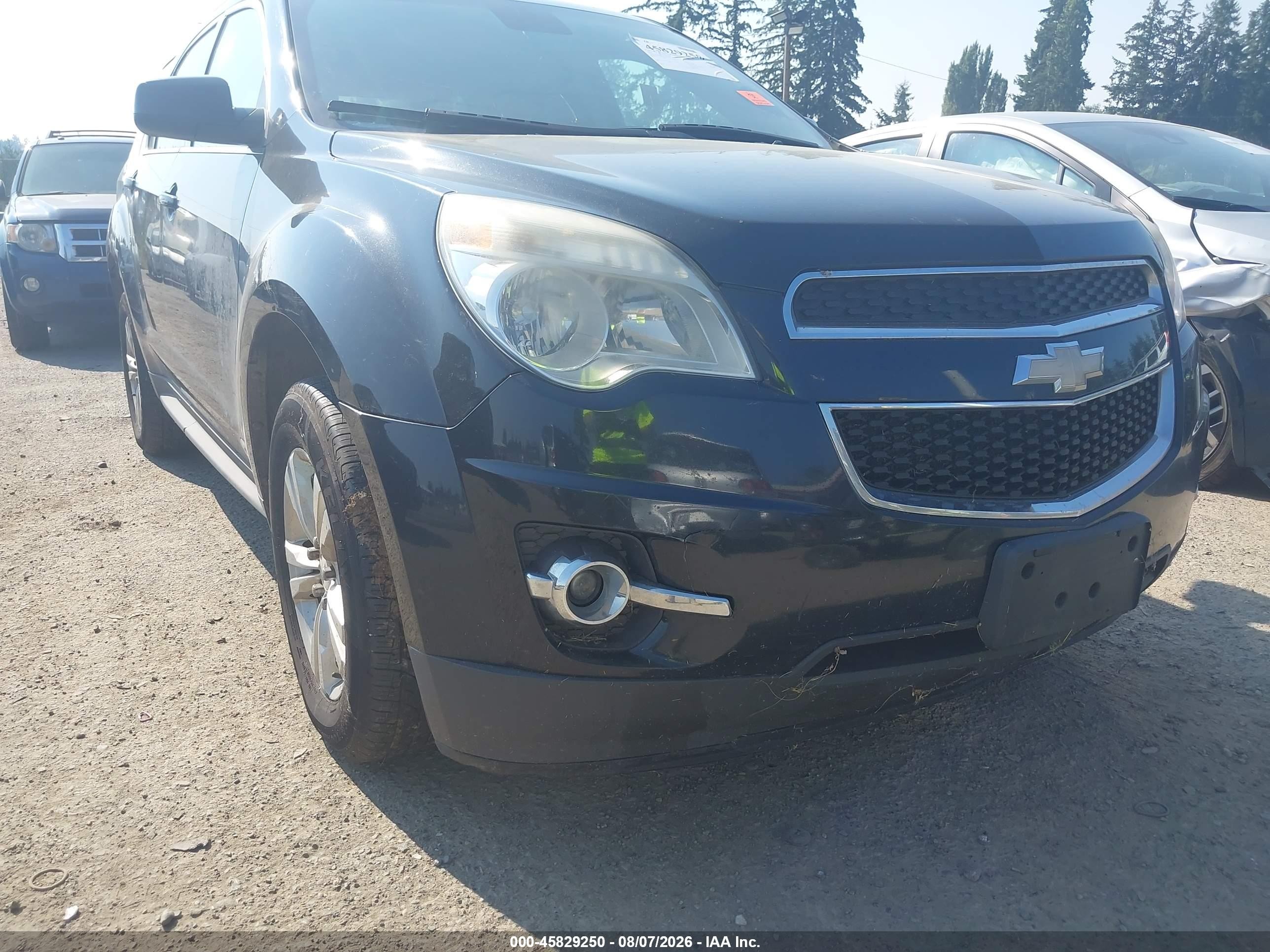 2012 Chevrolet Equinox Lt W/2lt Black vin: 2GNFLNE56C6154282