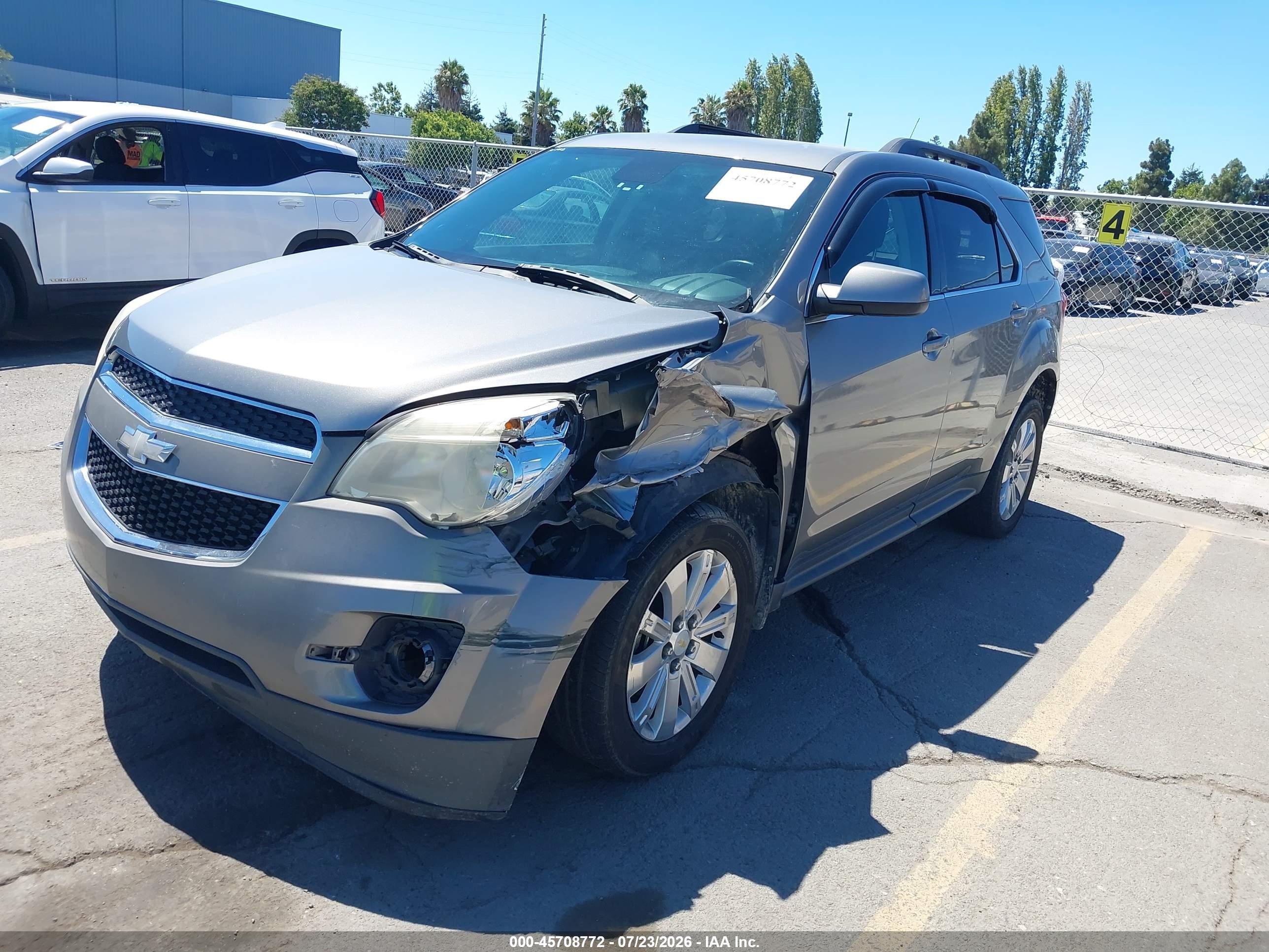 2012 Chevrolet Equinox Lt W/2lt Gray vin: 2GNFLNE58C6317904