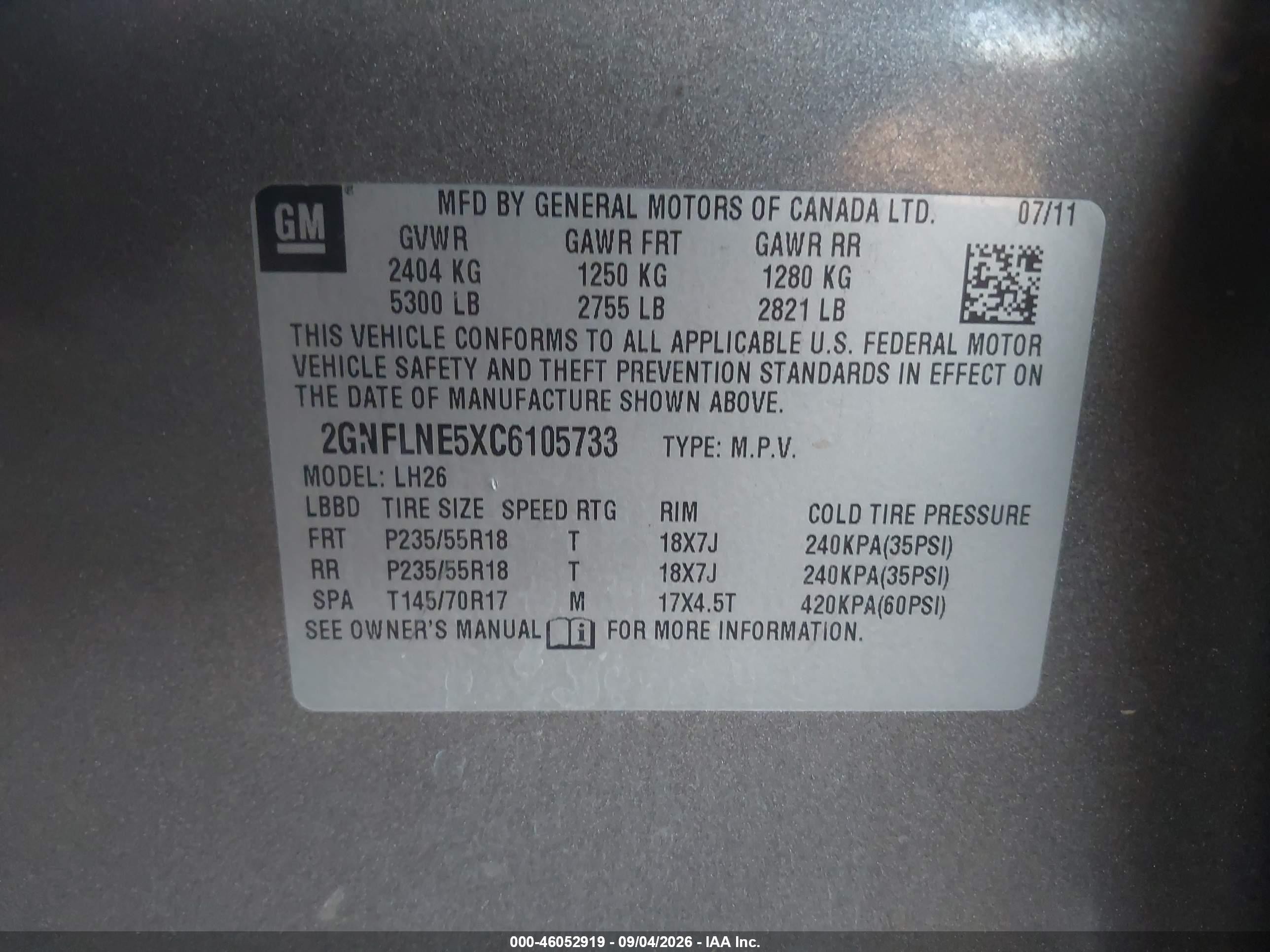 2012 Chevrolet Equinox 2lt Gray vin: 2GNFLNE5XC6105733