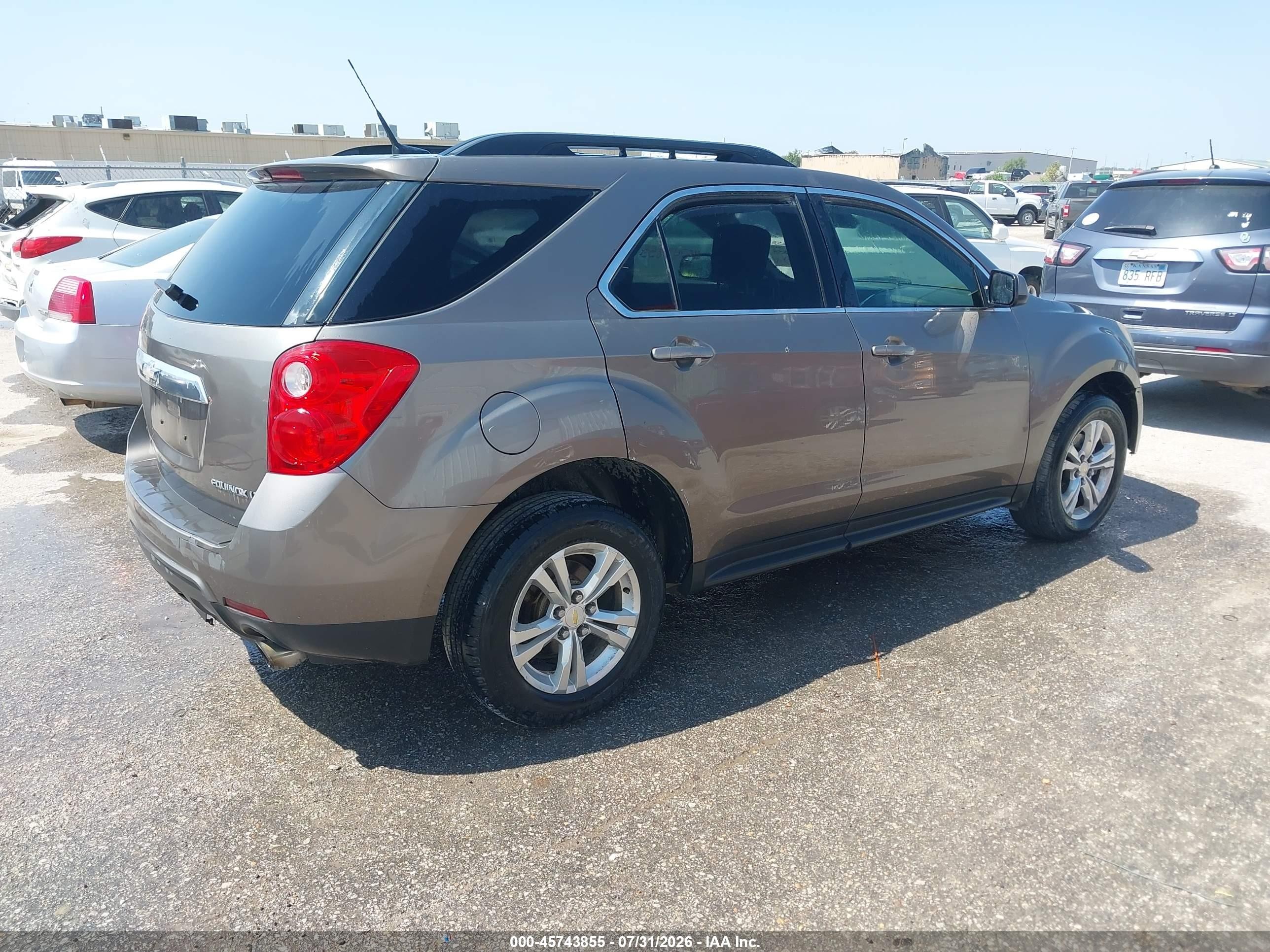 2012 Chevrolet Equinox Lt W/2lt Коричневый vin: 2GNFLNE5XC6197099