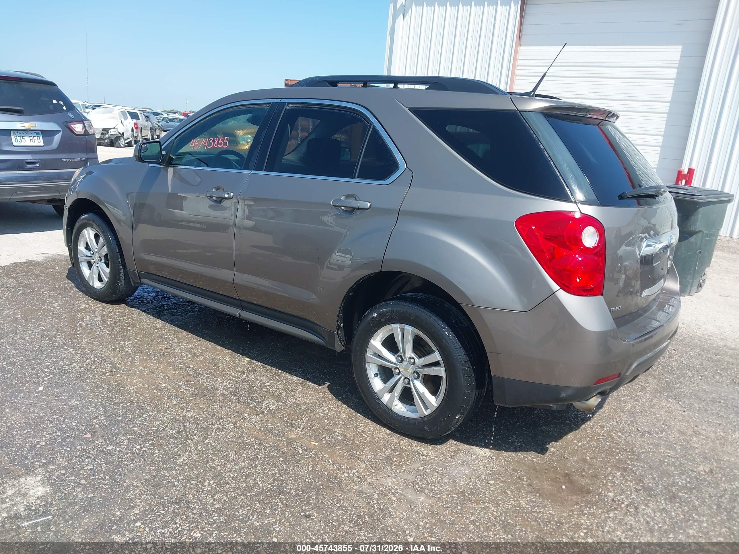 2012 Chevrolet Equinox Lt W/2lt Коричневый vin: 2GNFLNE5XC6197099