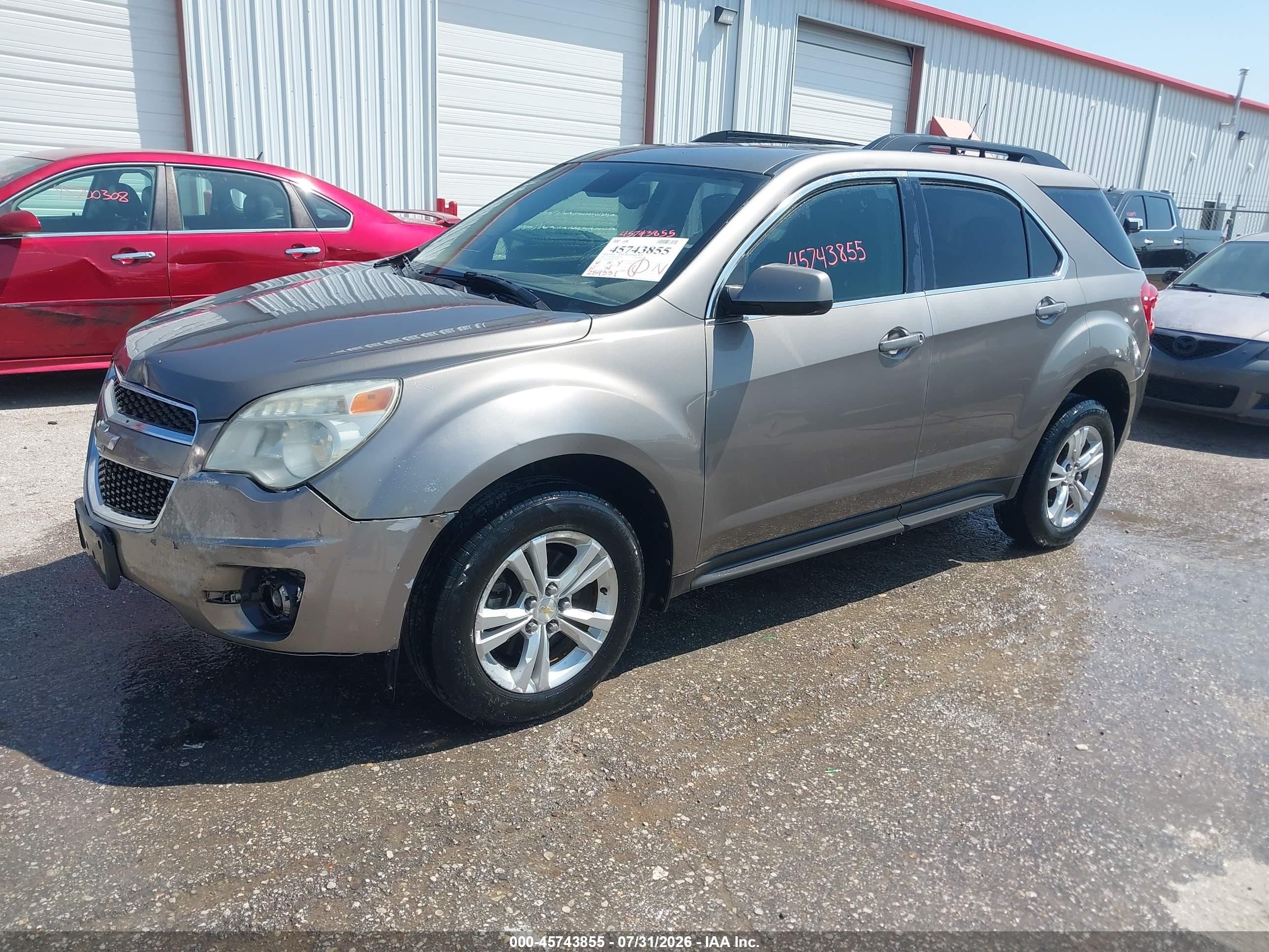 2012 Chevrolet Equinox Lt W/2lt Коричневый vin: 2GNFLNE5XC6197099