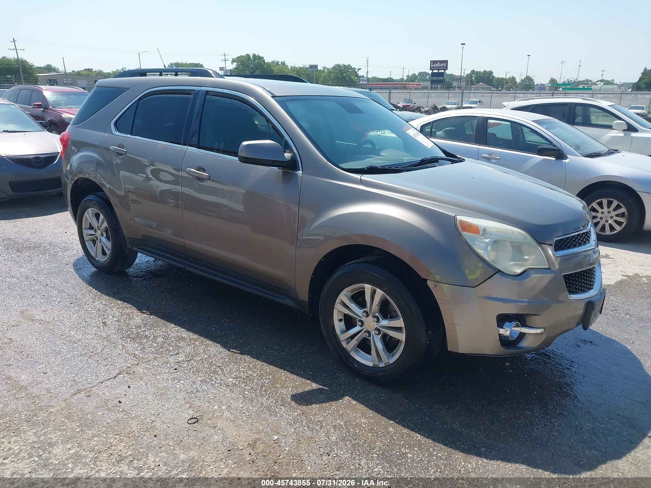 2012 Chevrolet Equinox Lt W/2lt Коричневый vin: 2GNFLNE5XC6197099