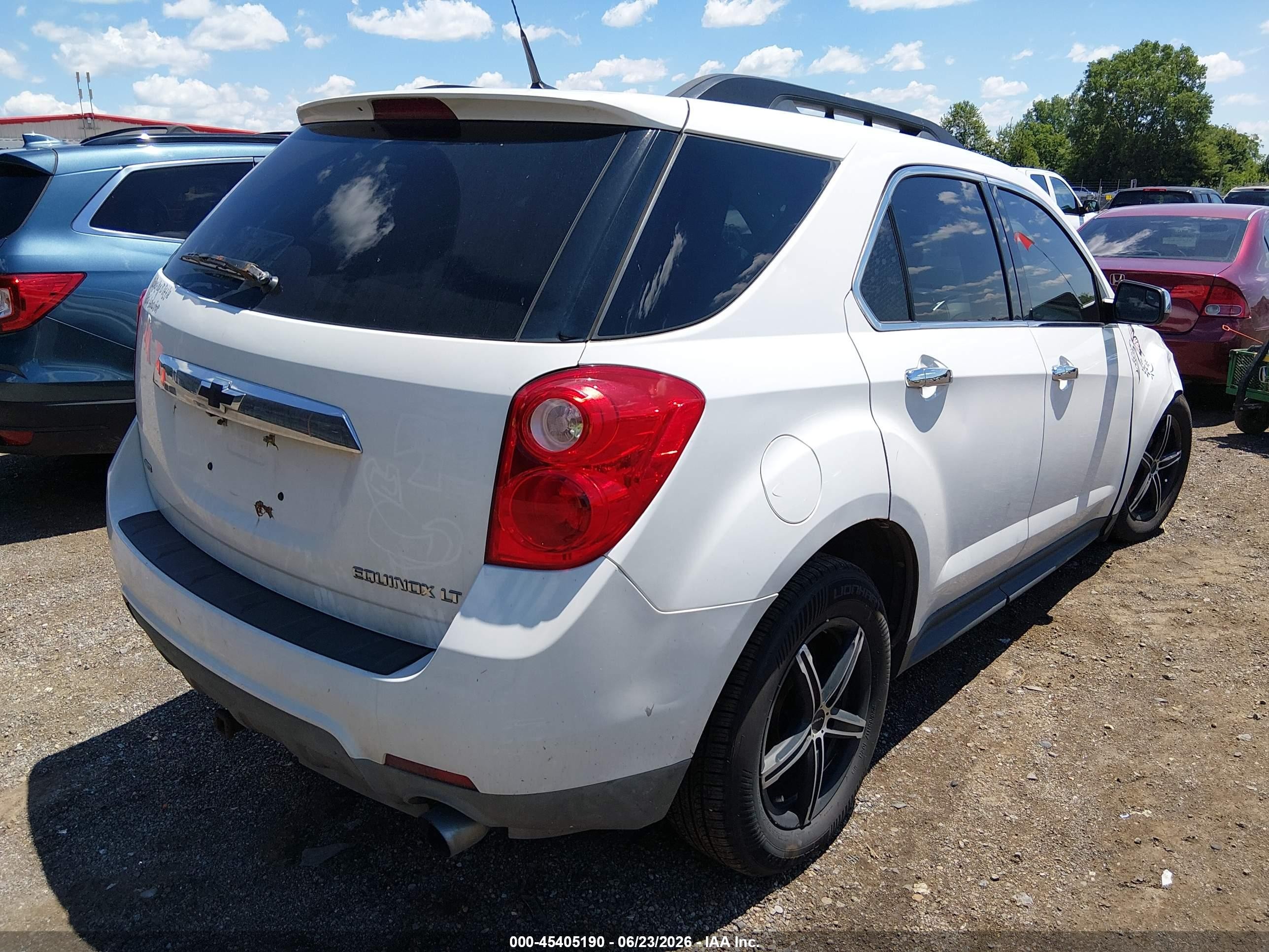 2012 Chevrolet Equinox Lt W/2lt White vin: 2GNFLNE5XC6317600
