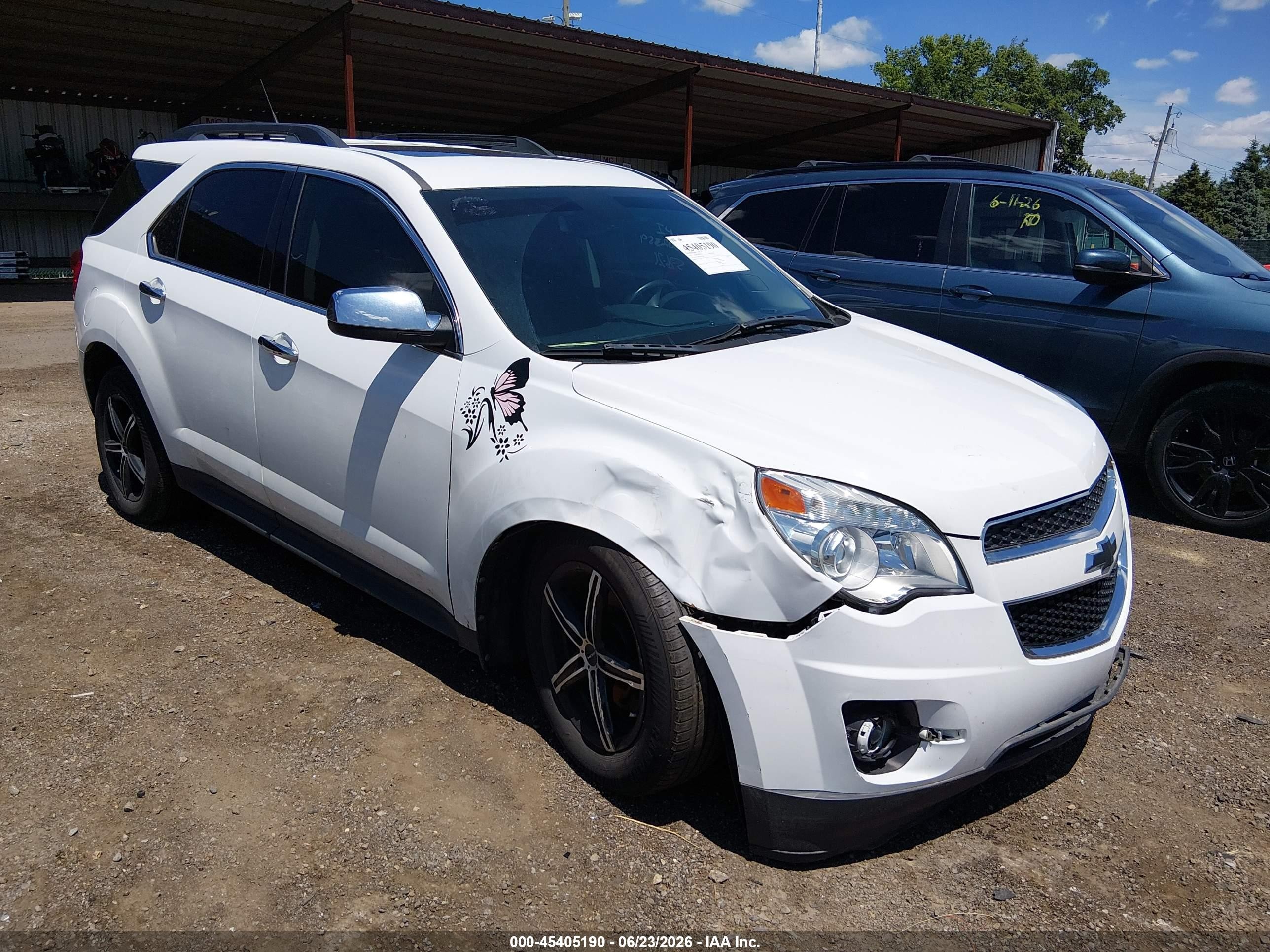 2012 Chevrolet Equinox Lt W/2lt White vin: 2GNFLNE5XC6317600