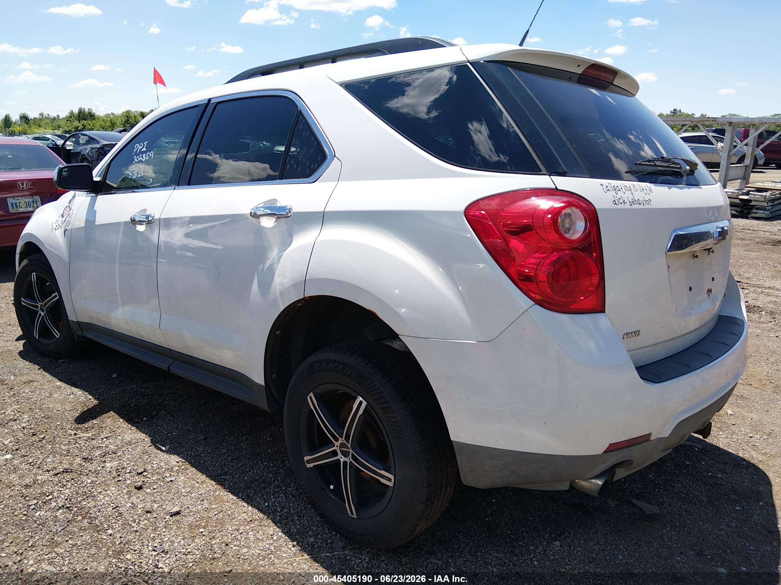 2012 Chevrolet Equinox Lt W/2lt White vin: 2GNFLNE5XC6317600