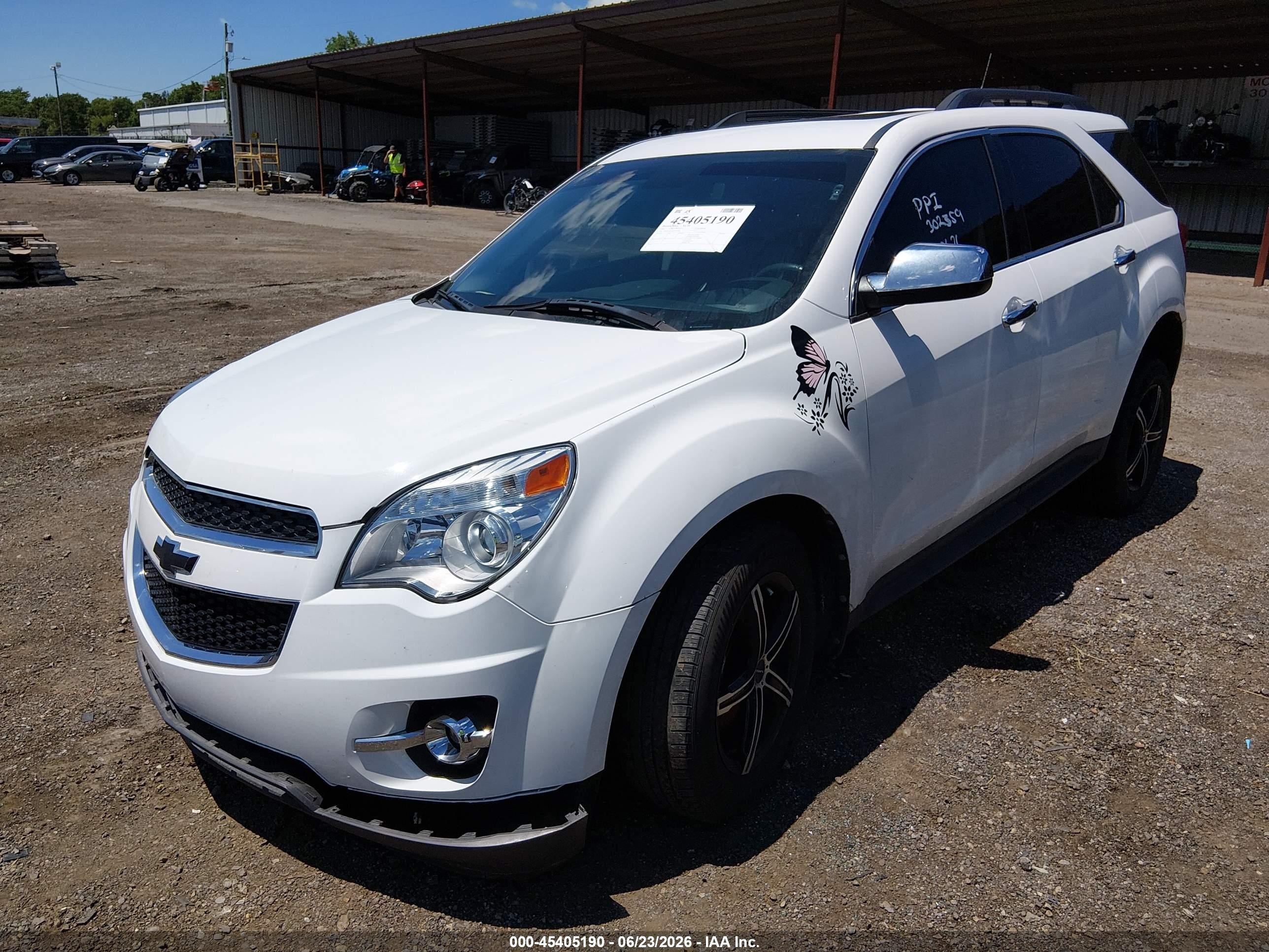2012 Chevrolet Equinox Lt W/2lt White vin: 2GNFLNE5XC6317600