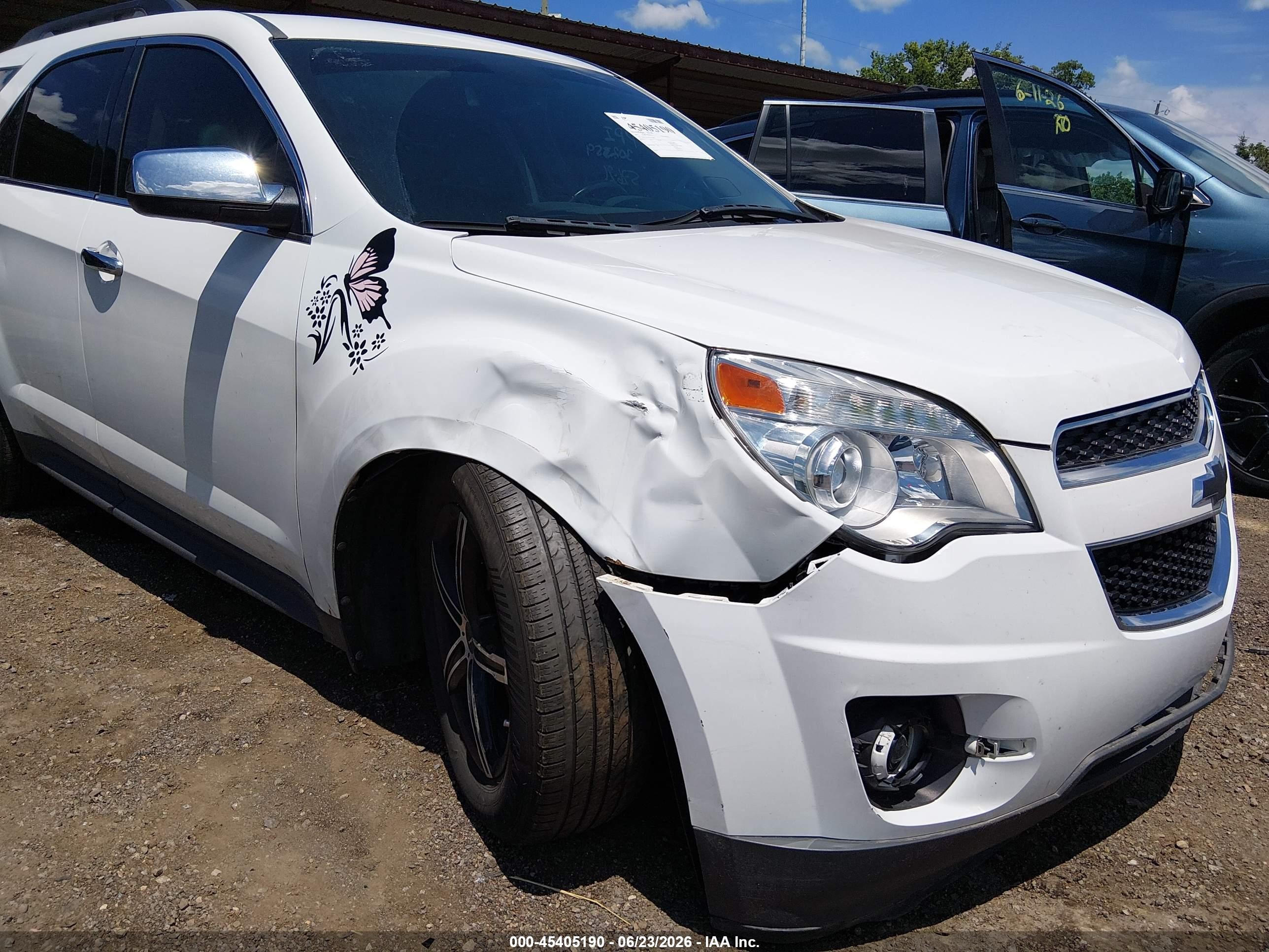 2012 Chevrolet Equinox Lt W/2lt White vin: 2GNFLNE5XC6317600