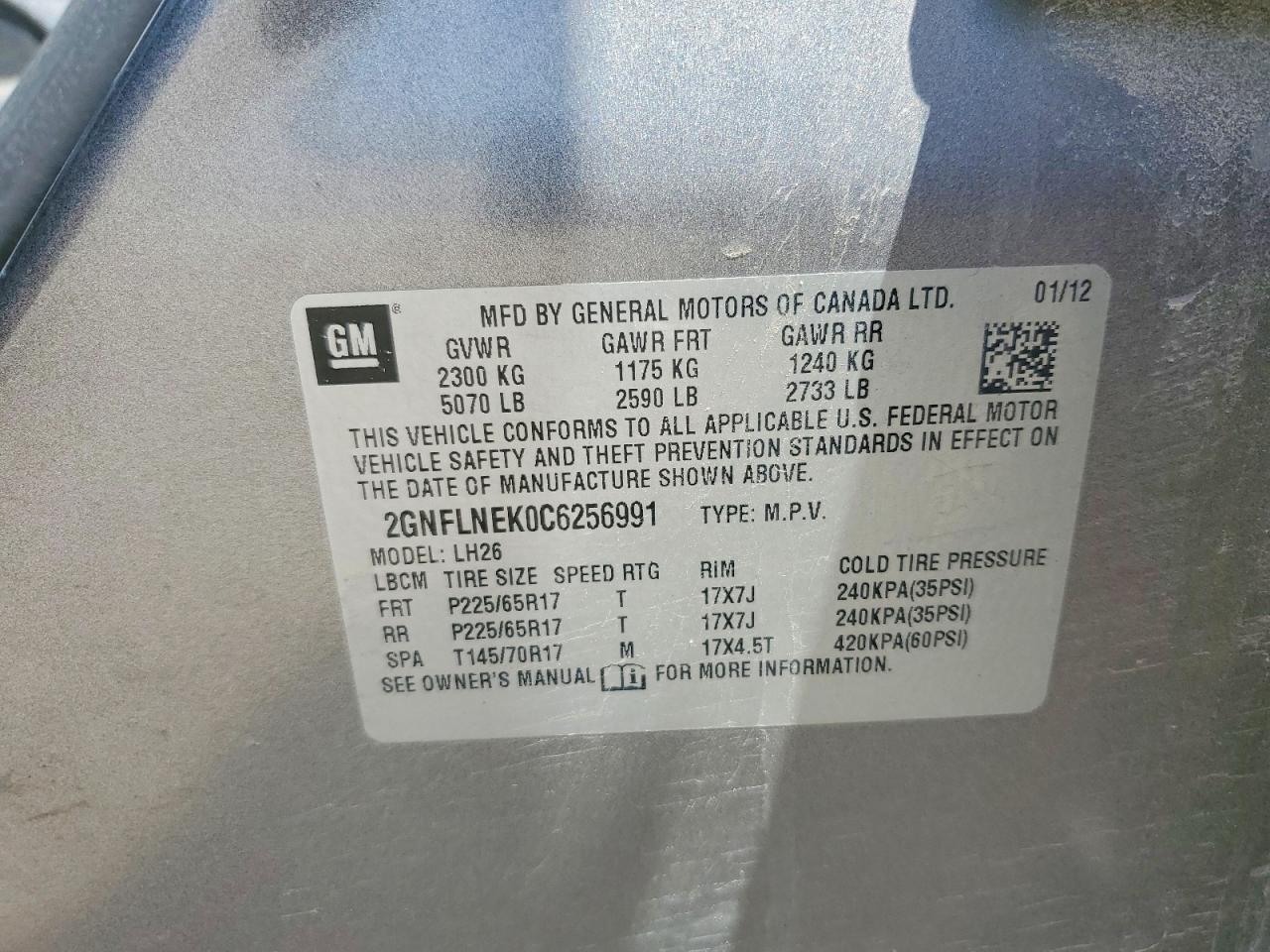 2012 Chevrolet Equinox Lt Серый vin: 2GNFLNEK0C6256991