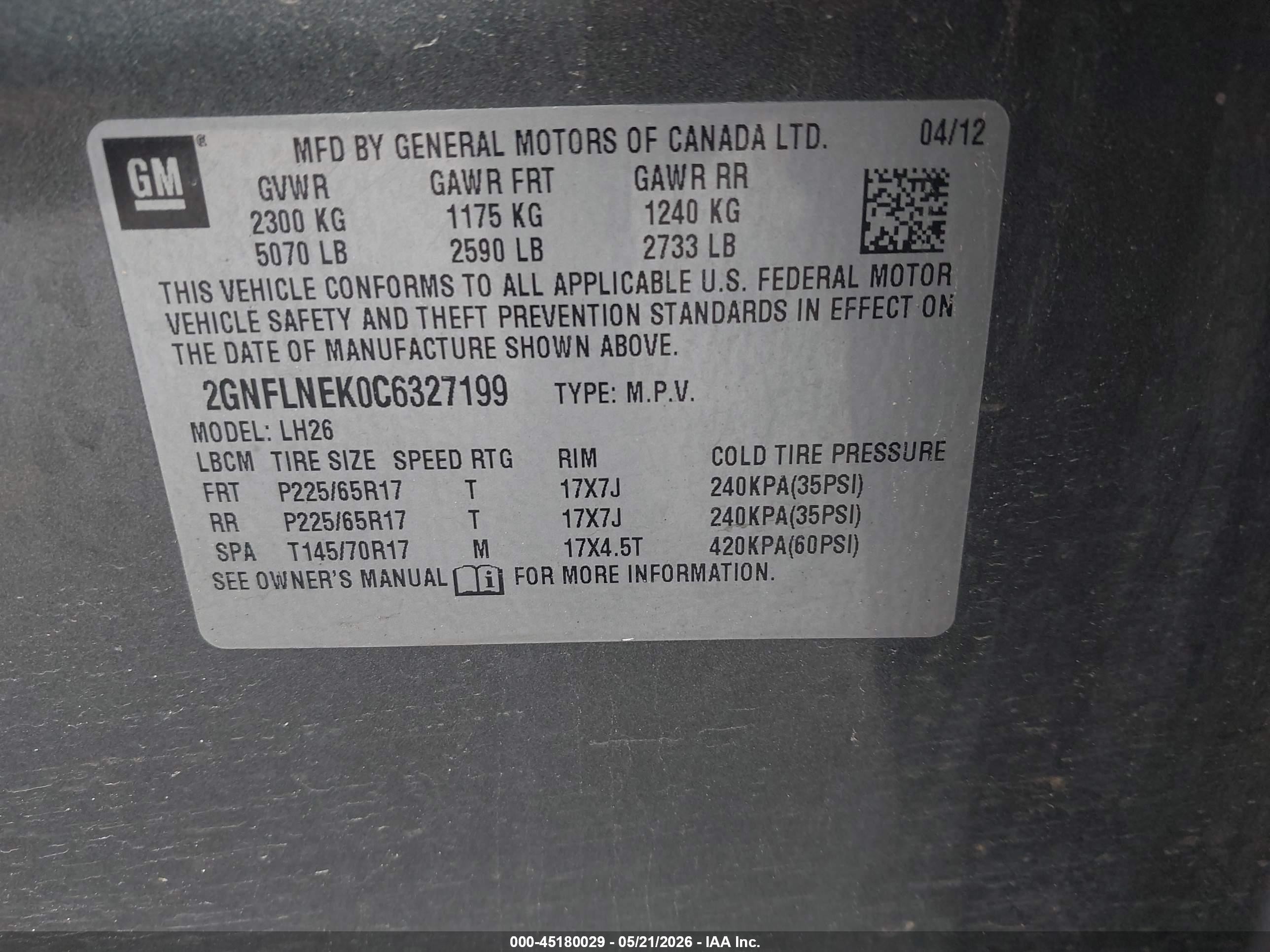 2012 Chevrolet Equinox 2lt Gray vin: 2GNFLNEK0C6327199
