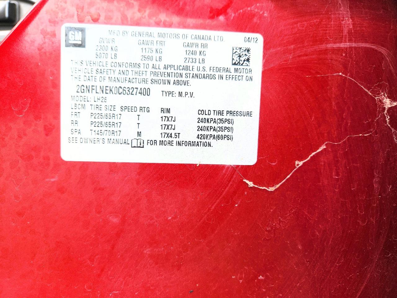2012 Chevrolet Equinox Lt Maroon vin: 2GNFLNEK0C6327400